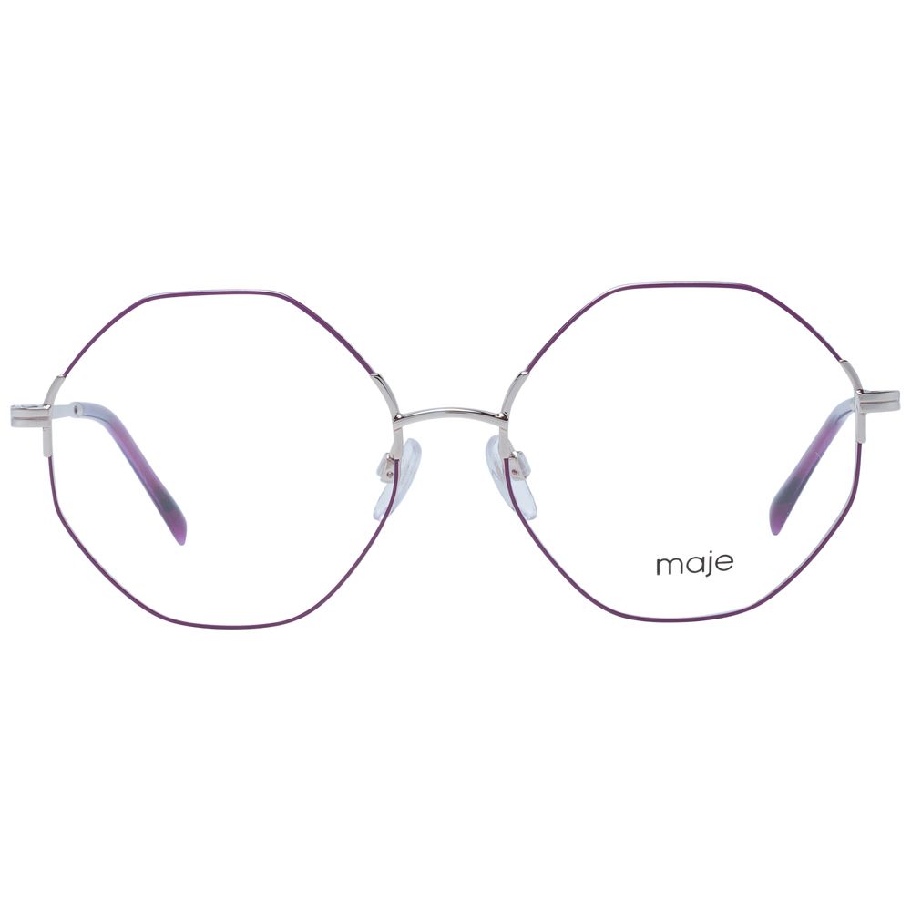 Maje Women’s Optical Glasses – Purple Geometric Frame, 55mm