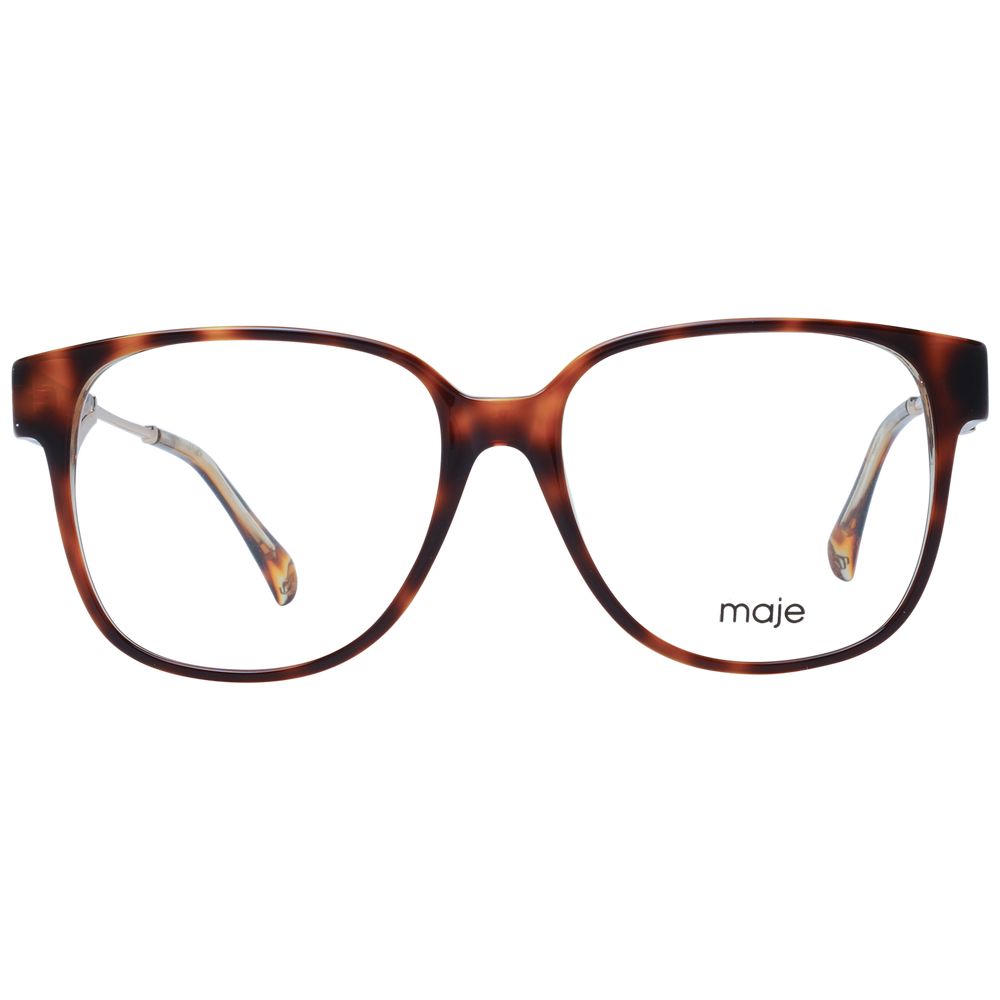 Maje Women’s Optical Frames – Brown Square Full-Rim, 54mm