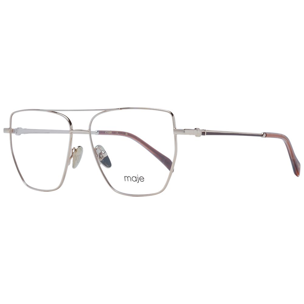 Maje Women’s Optical Glasses – Gold Aviator Frame, 53mm