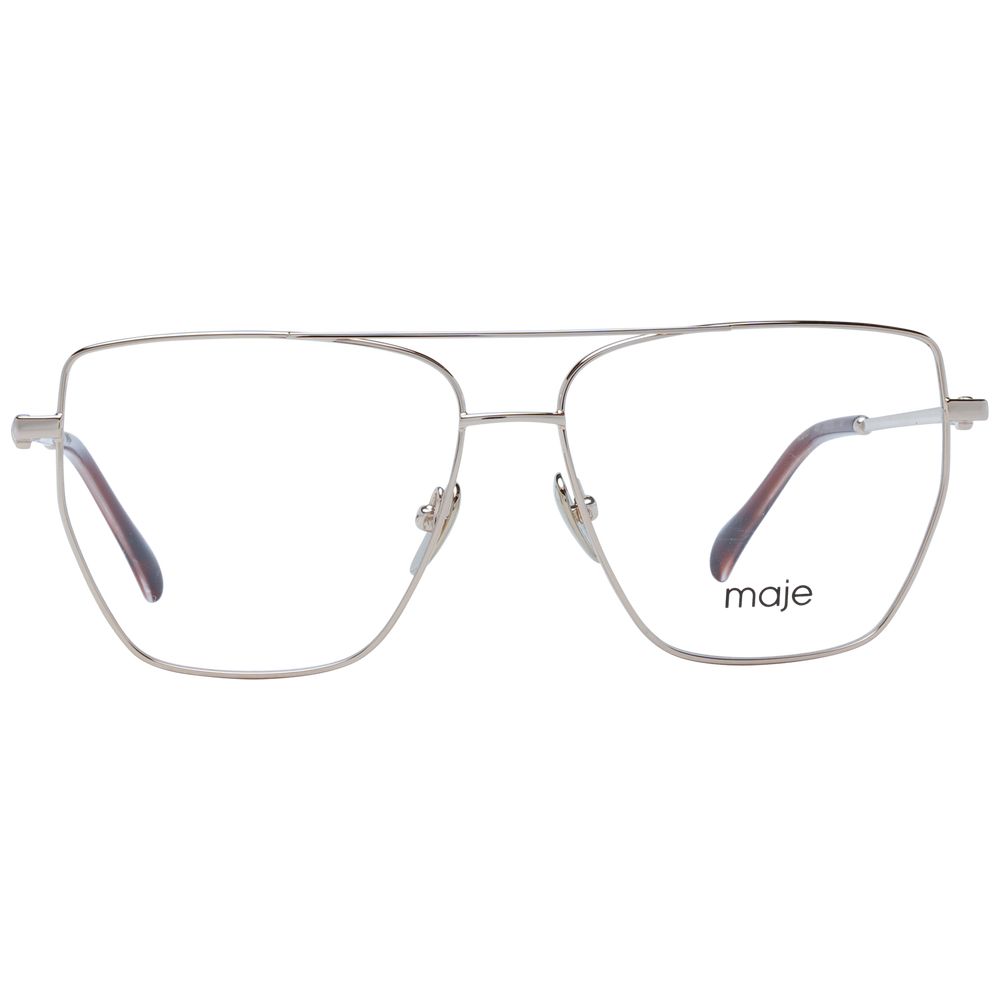 Maje Women’s Optical Glasses – Gold Aviator Frame, 53mm
