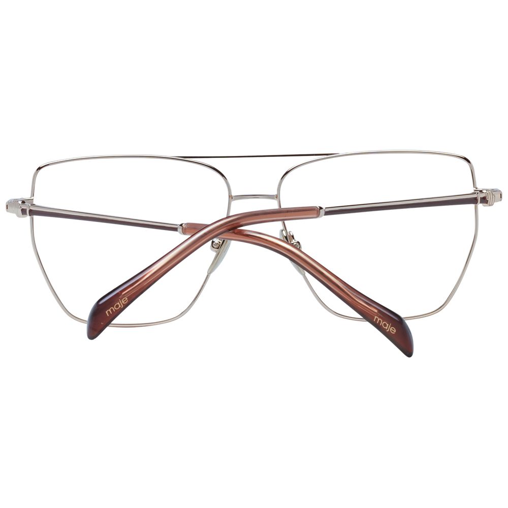 Maje Women’s Optical Glasses – Gold Aviator Frame, 53mm