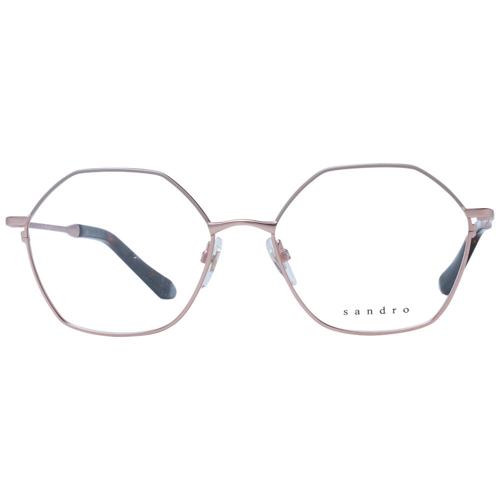 Sandro Rose Gold Women’s Optical Frames – Geometric Design, 54mm