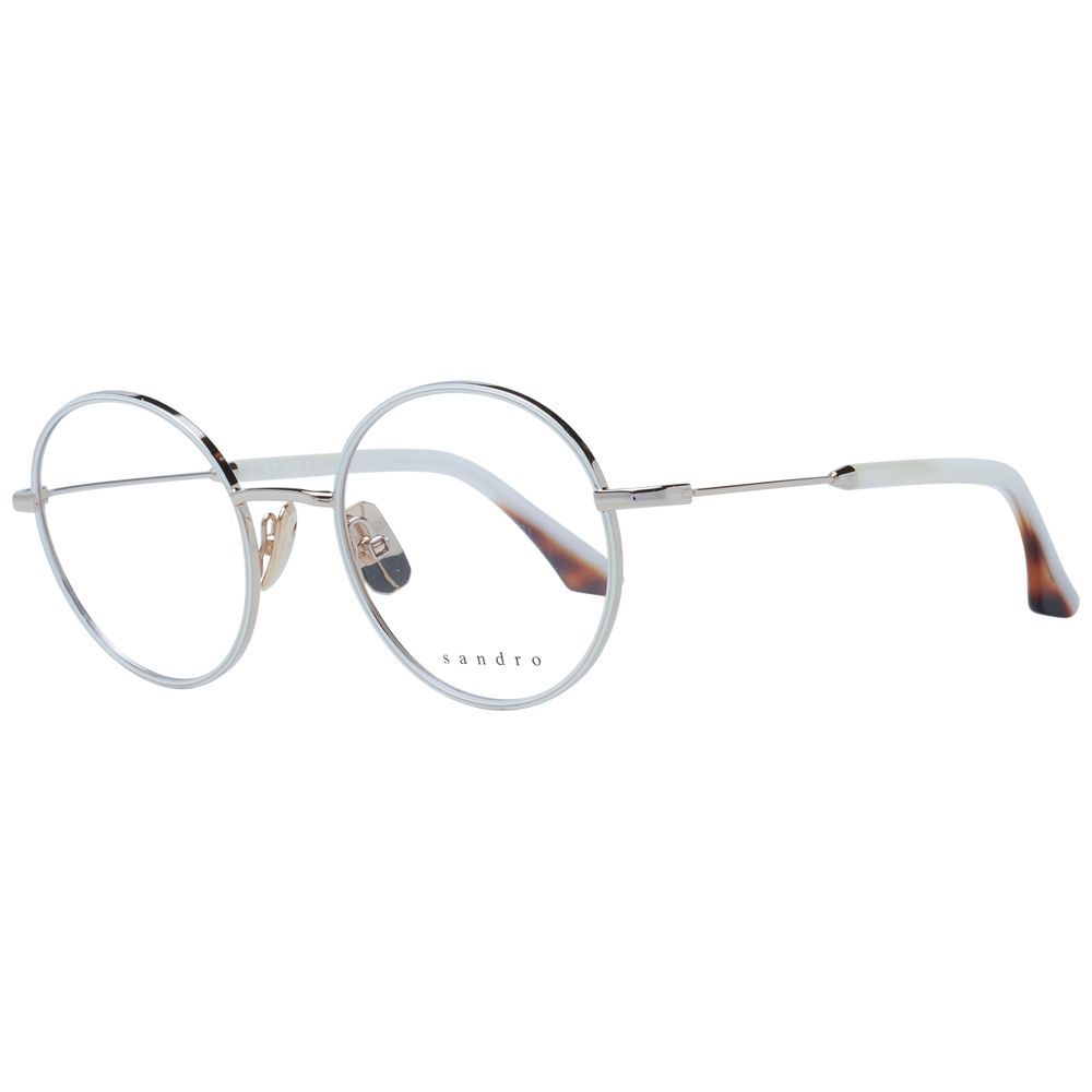 Sandro Women’s Optical Frames – White Full-Rim Design, 49mm