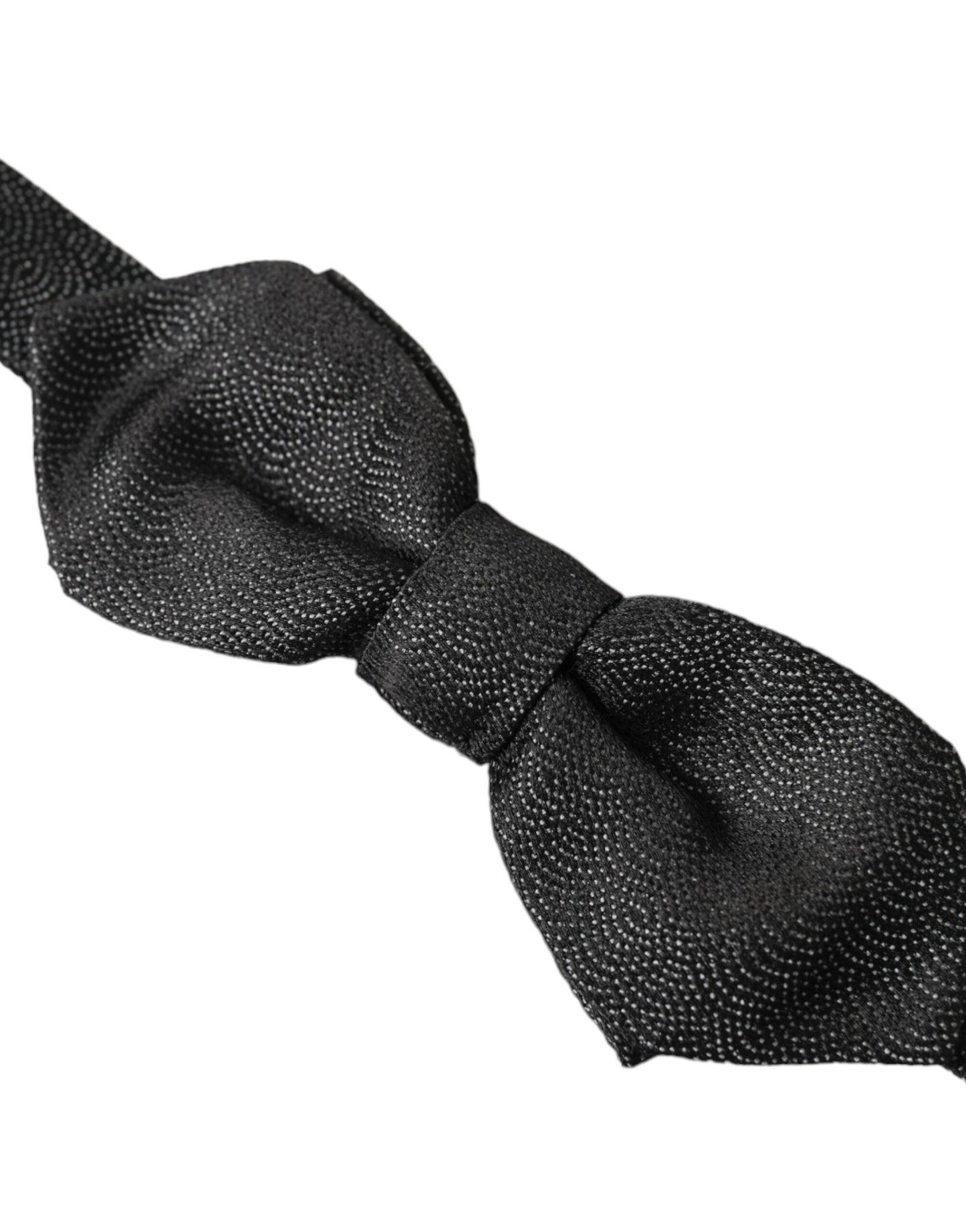 - Black Silk Adjustable Neck Men Bow Tie