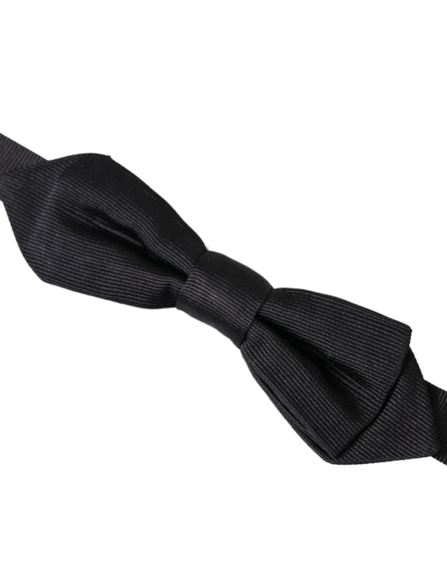 - Black Silk Adjustable Neck Men Bow Tie