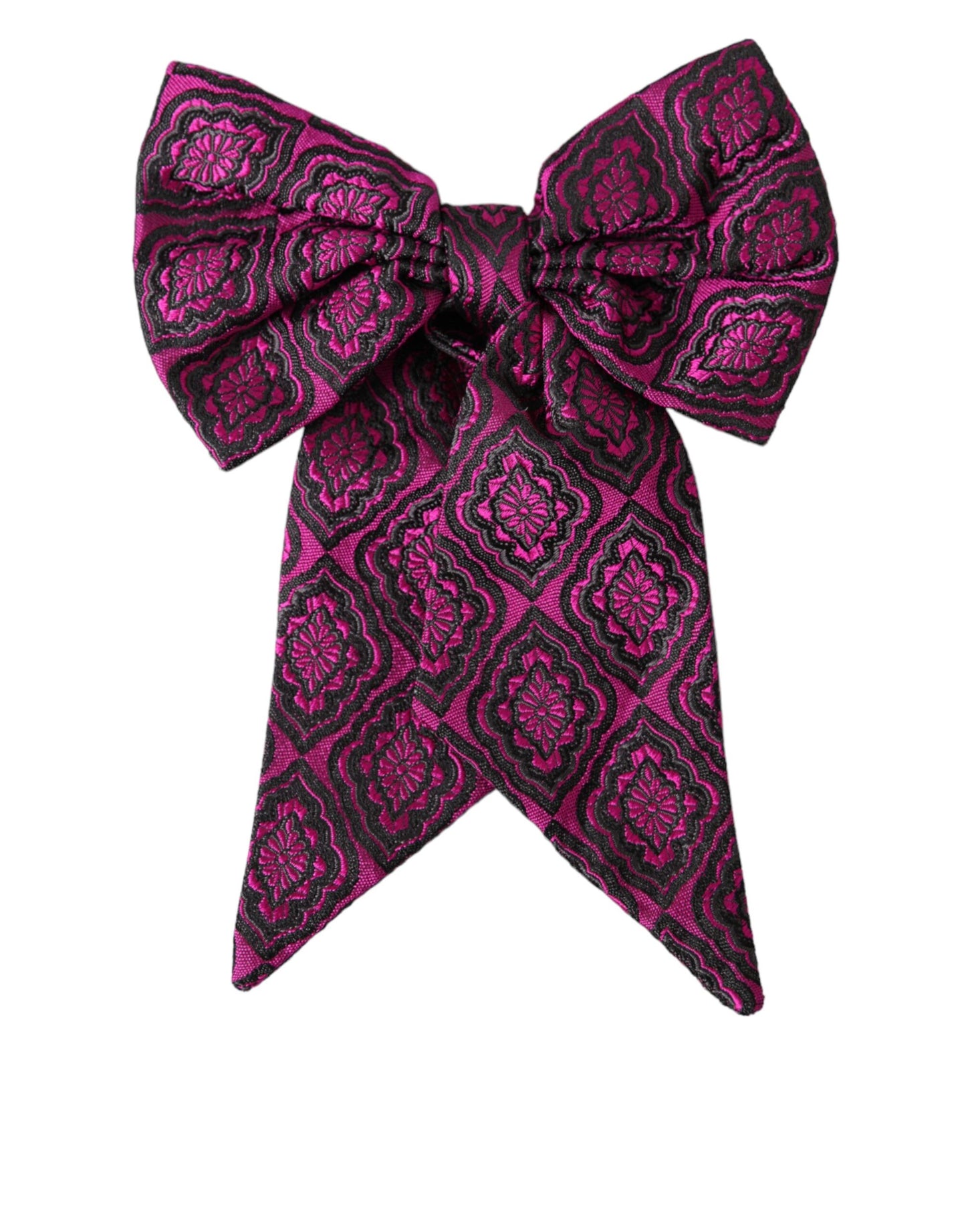 Dolce & Gabbana Purple Ribbon Silk Adjustable Neck Bow Tie for Men