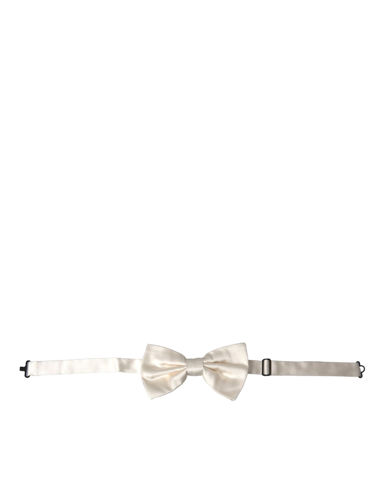 - Off White Silk Adjustable Neck Men Bow Tie