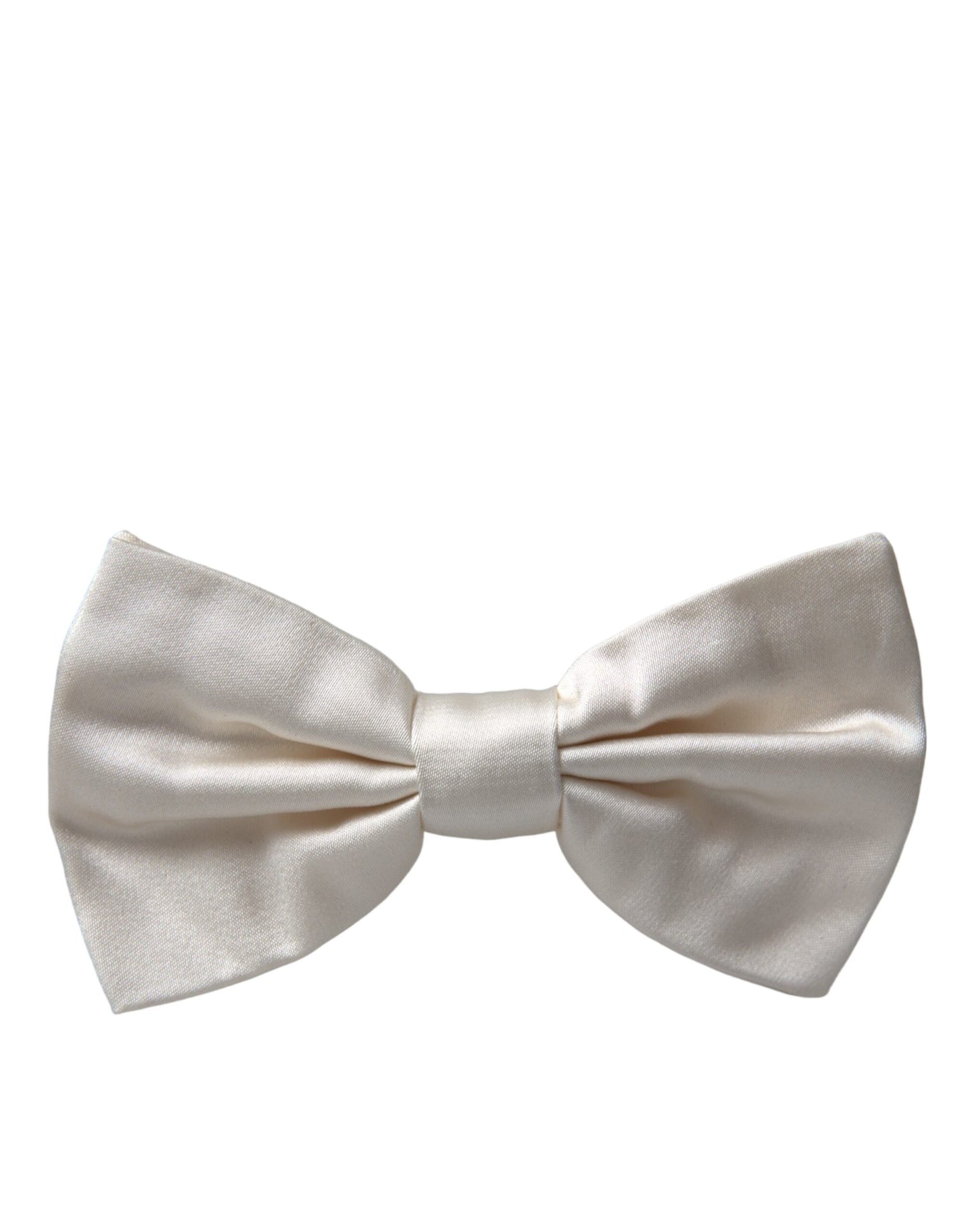 - Off White Silk Adjustable Neck Men Bow Tie