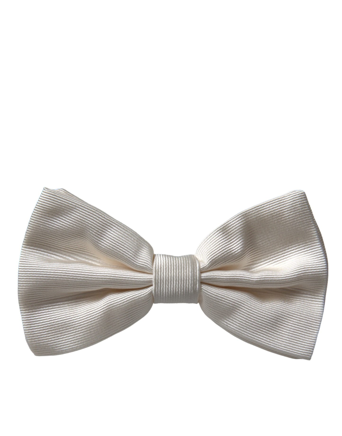 - Off White Silk Adjustable Neck Men Bow Tie