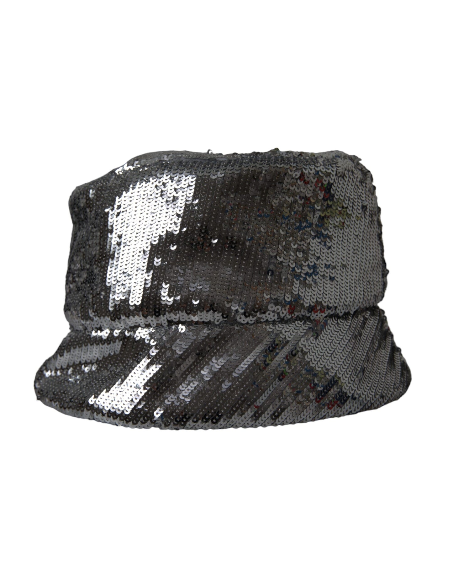 - Silver Sequined Nylon Bucket Hat Men