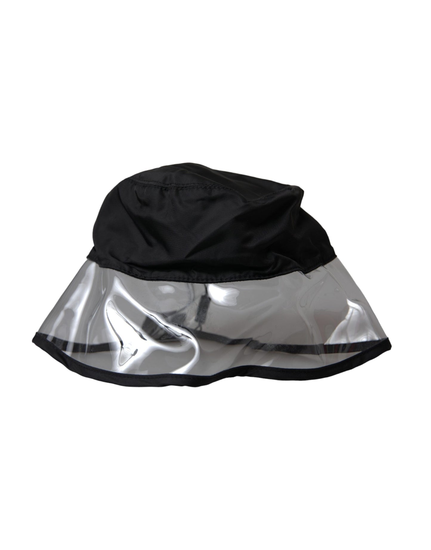 - Black Polyester Plastic Bucket Hat Men