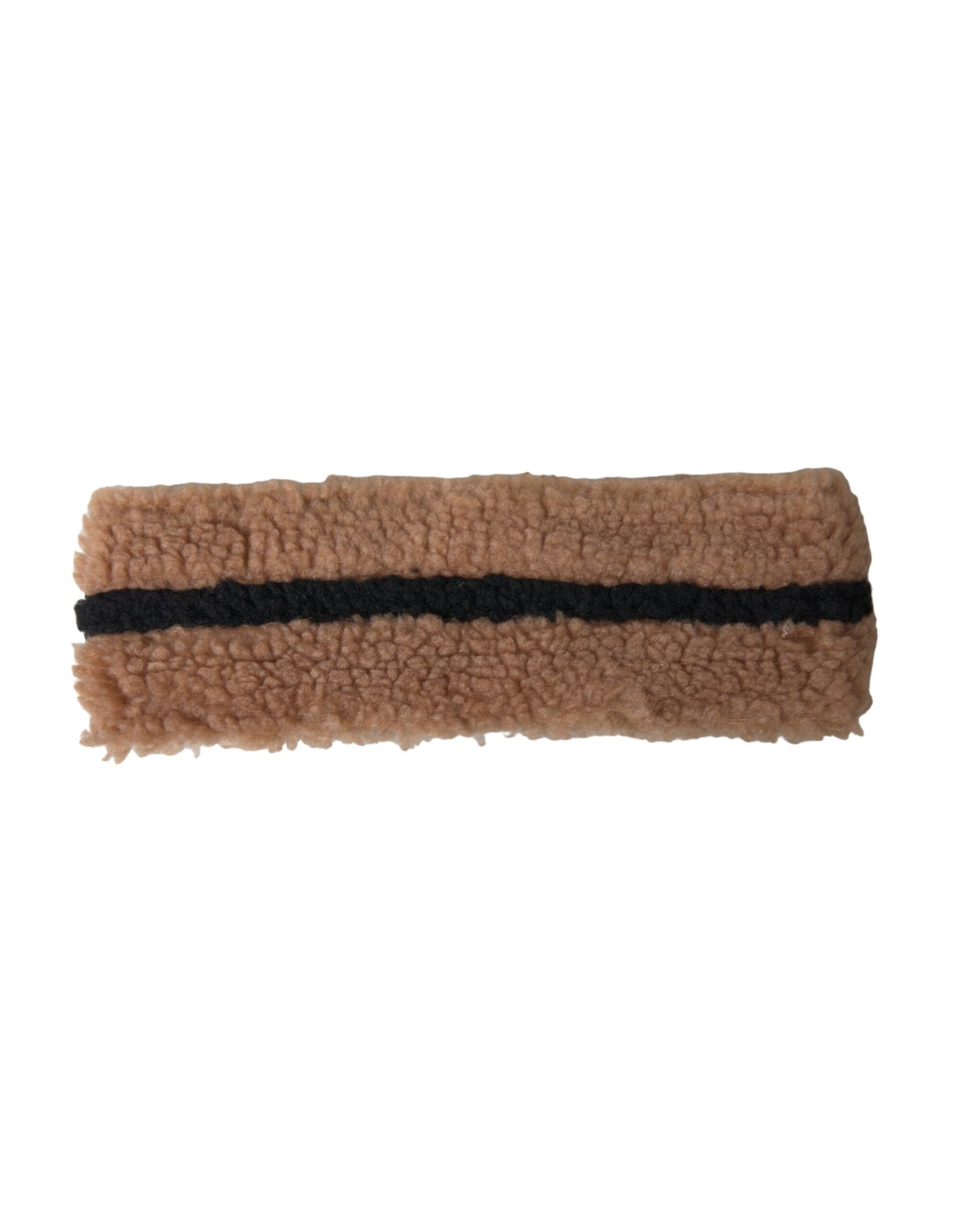 - Brown Black Fleece Wool Head Band Hat Men