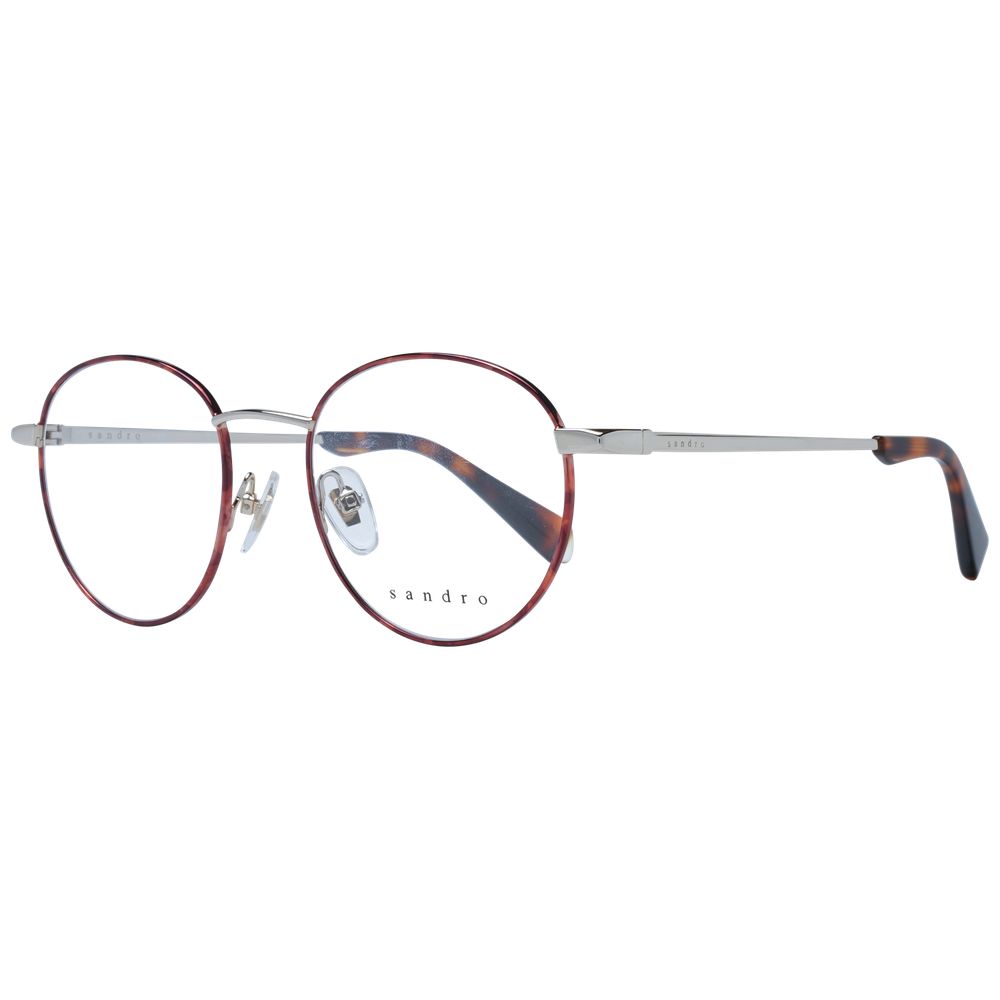Sandro Men’s Optical Glasses – Red Round Frame, 48mm