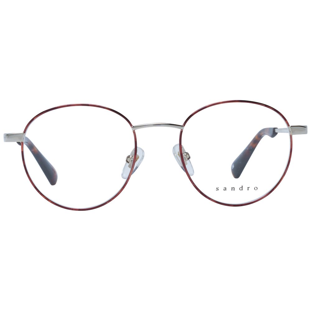 Sandro Men’s Optical Glasses – Red Round Frame, 48mm