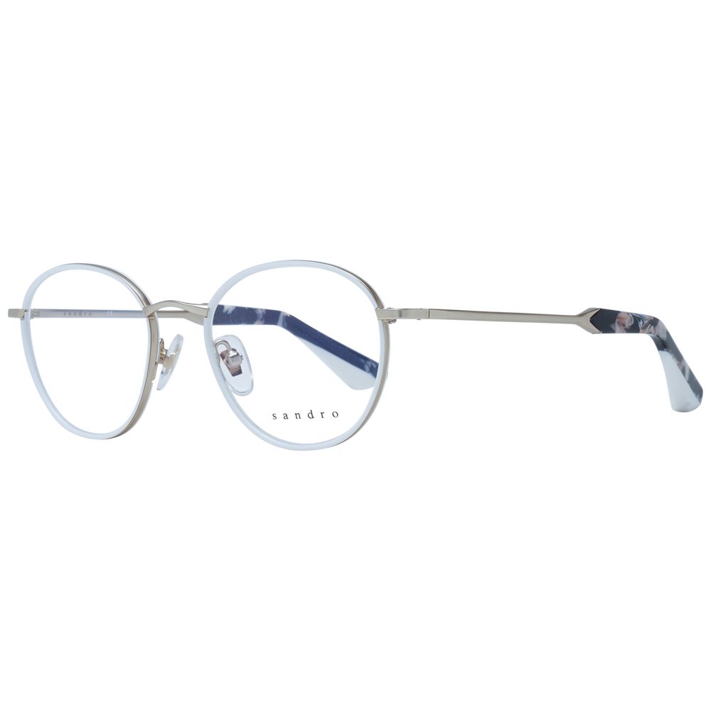 Sandro Women’s Optical Glasses – White Oval Frame, 48mm