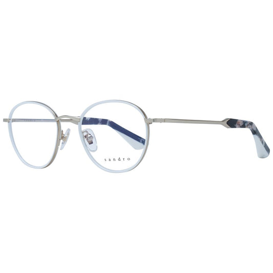 Sandro Women’s Optical Glasses – White Oval Frame, 48mm