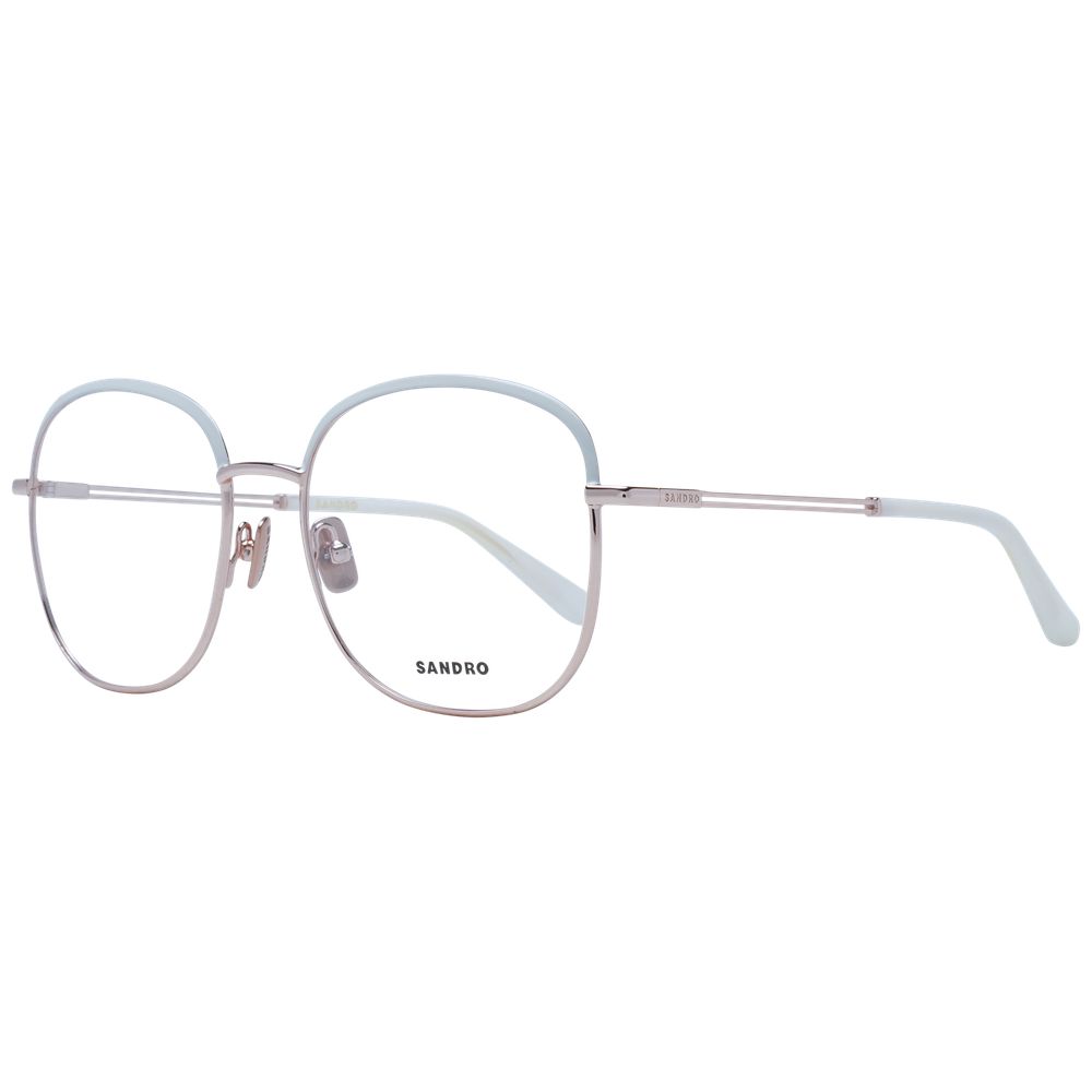 Sandro Women's Optical Glasses – White Square Frame, 53mm