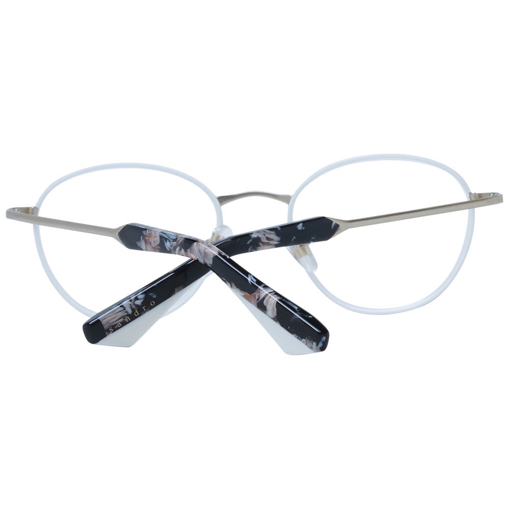 Sandro Women’s Optical Glasses – White Oval Frame, 48mm