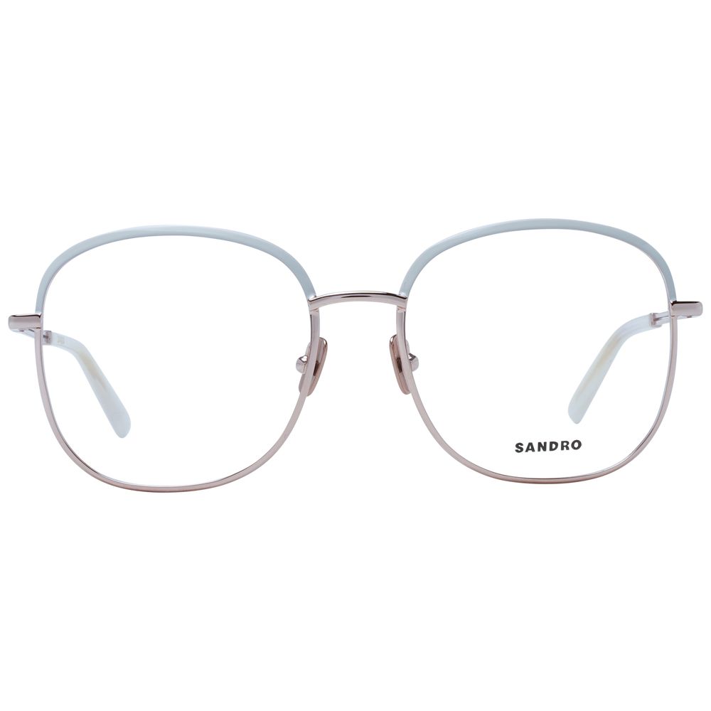 Sandro Women's Optical Glasses – White Square Frame, 53mm