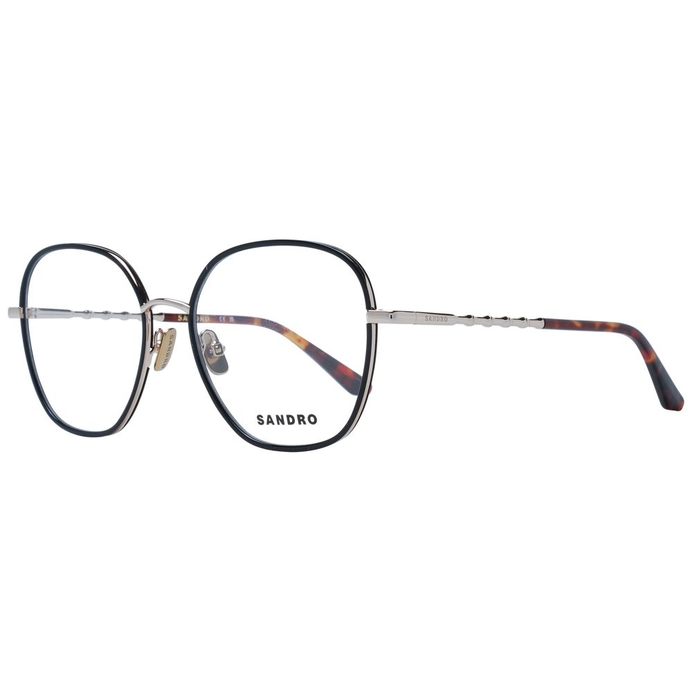 Sandro Black Women’s Optical Frames – Square Full-Rim, 53mm