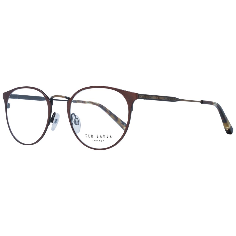 Ted Baker Men’s Optical Frames – Brown Round Full-Rim