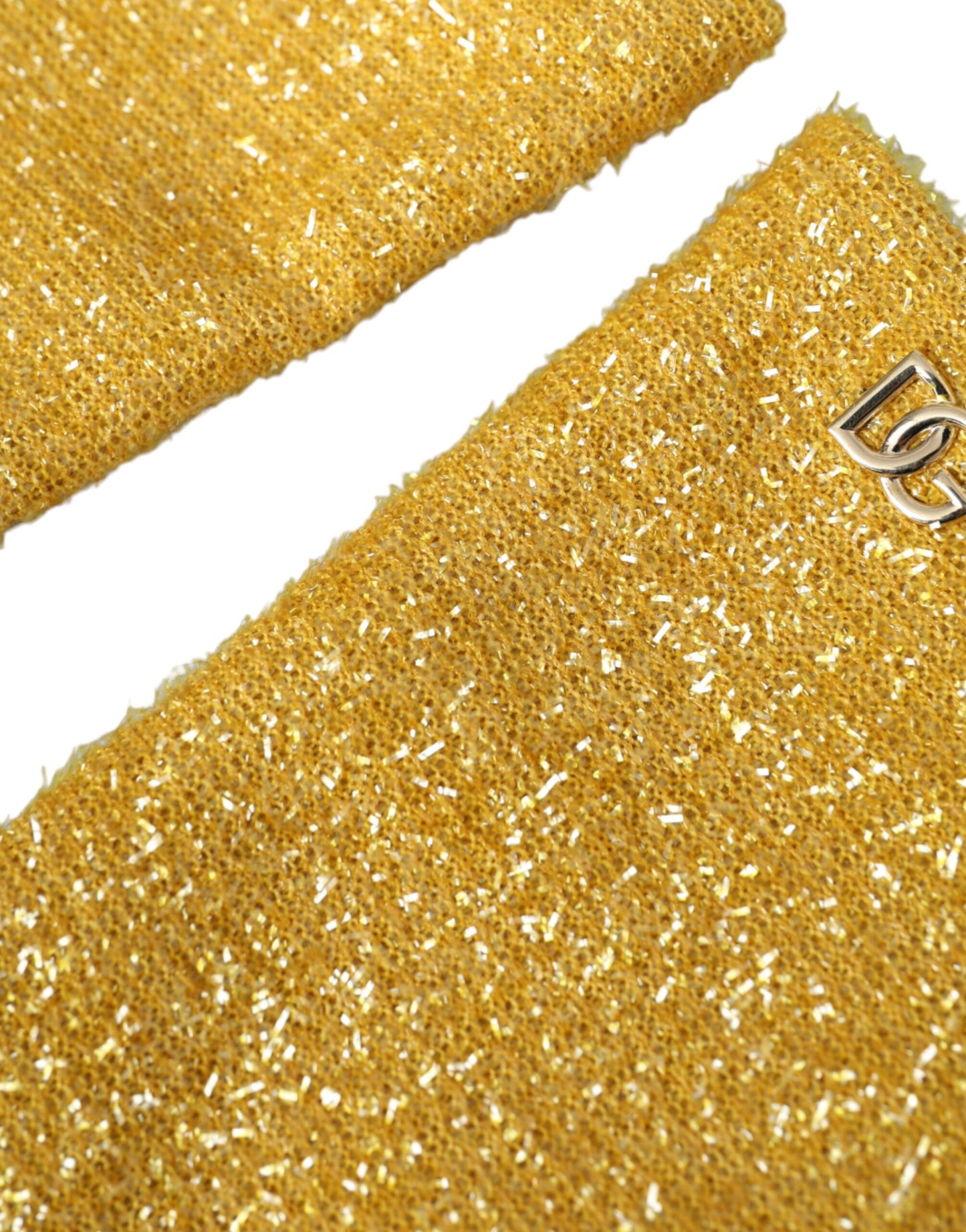 - Gold Lurex Fantasia Mid Arm Length Gloves