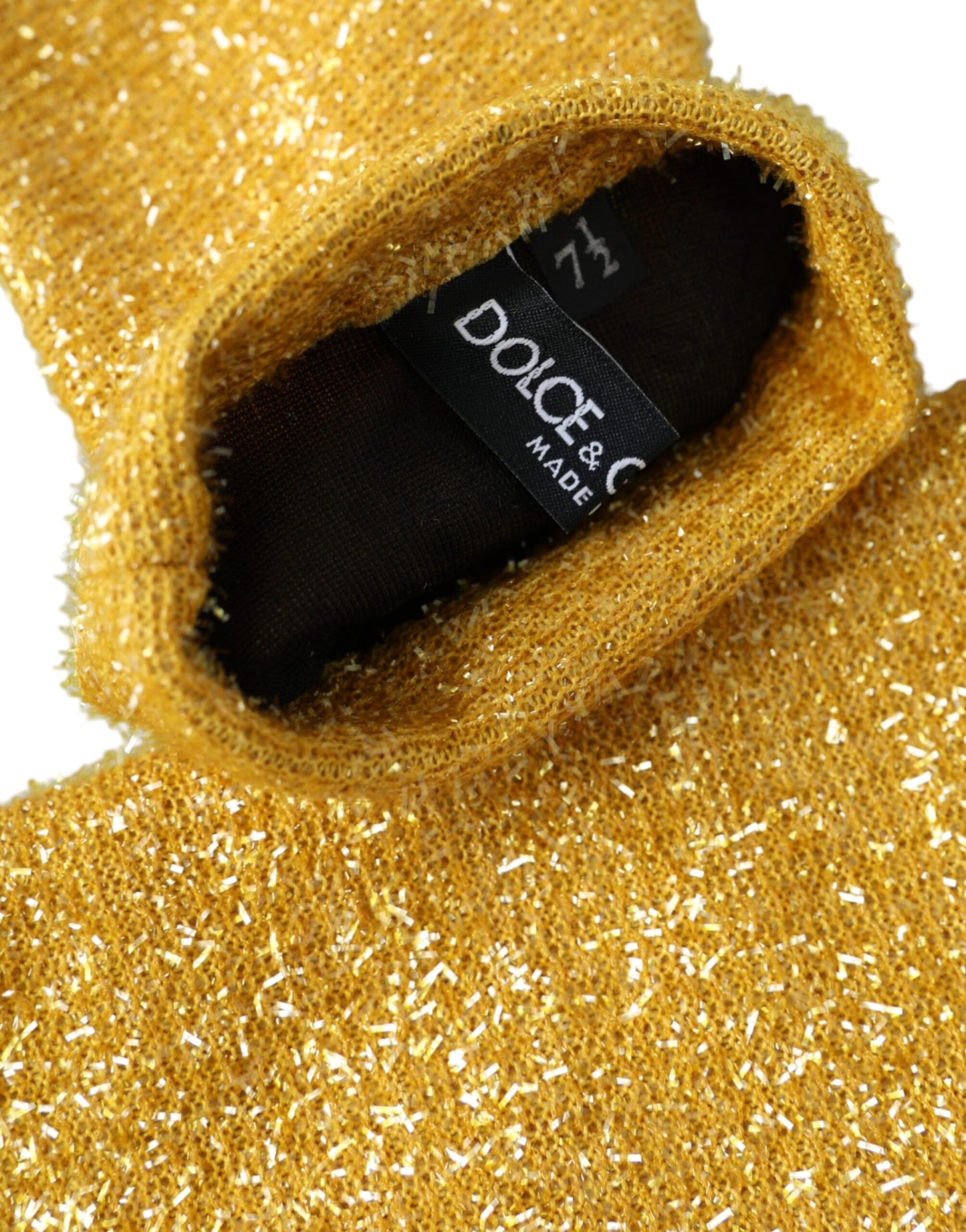 - Gold Lurex Fantasia Mid Arm Length Gloves