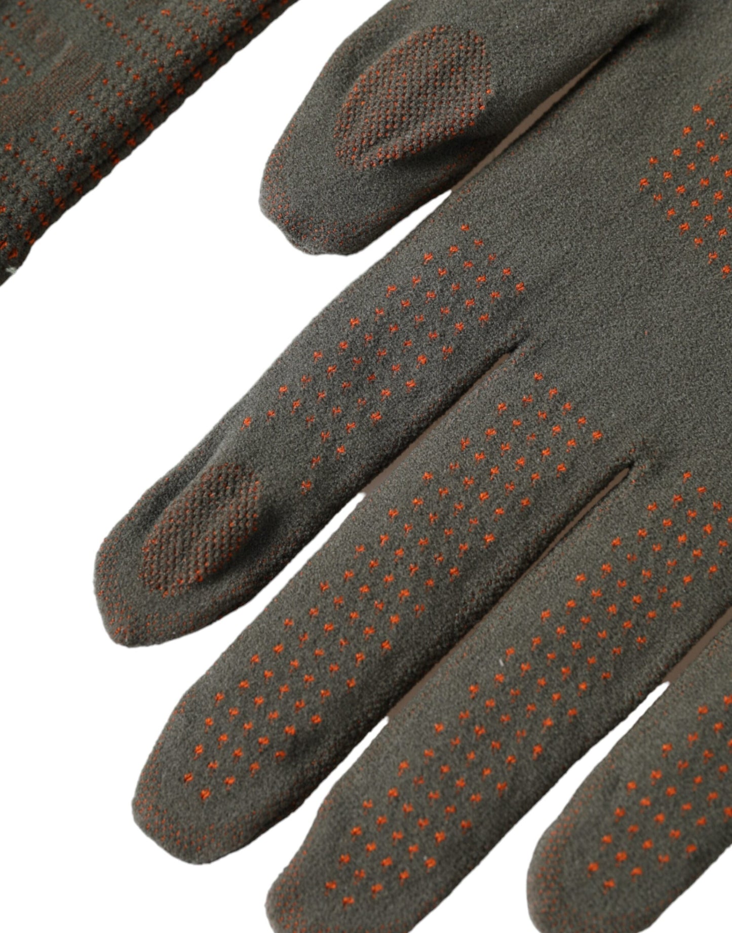 - Brown Cotton Stretch Wrist Length Gloves