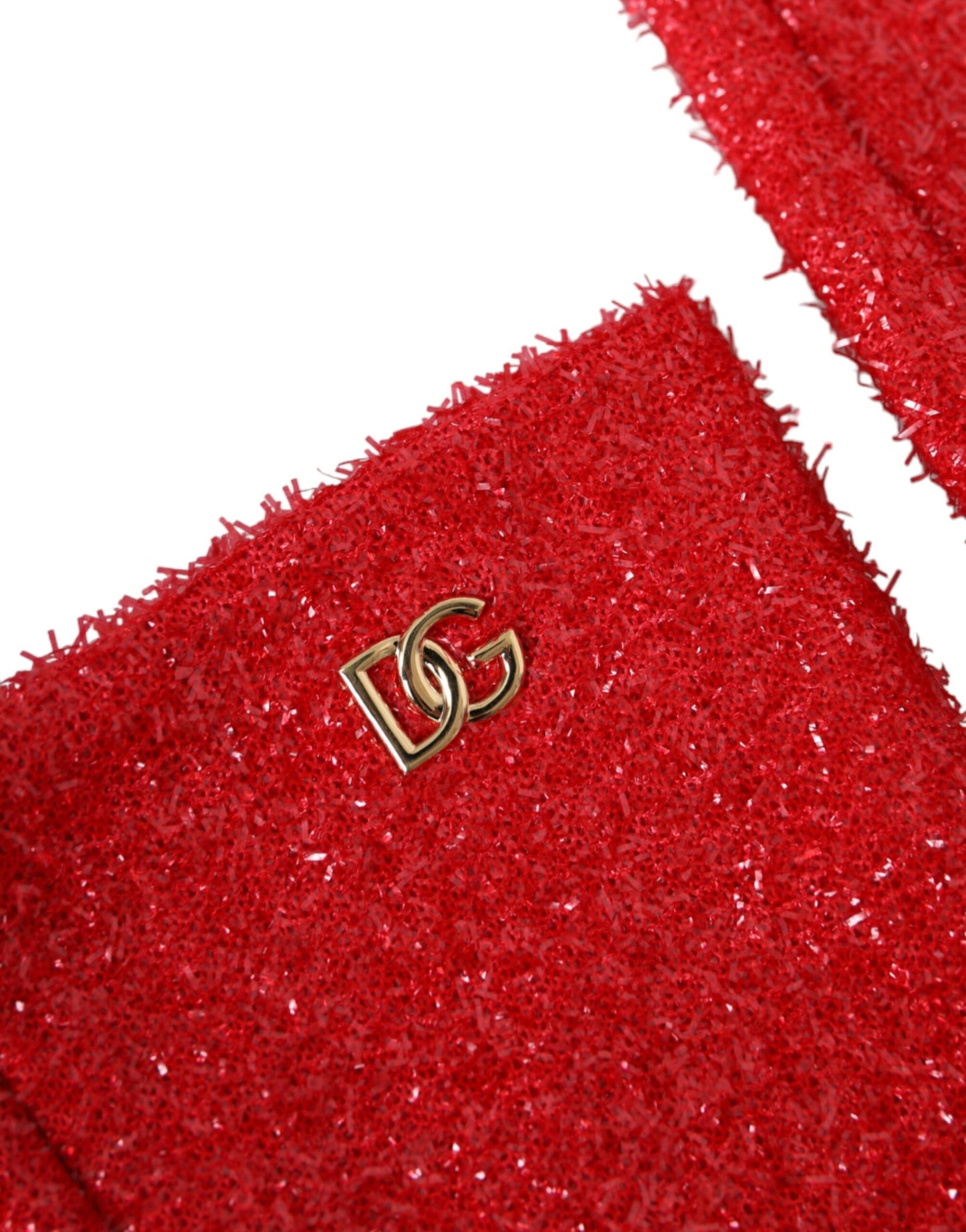 - Red Lurex Fantasia Mid Arm Length Gloves