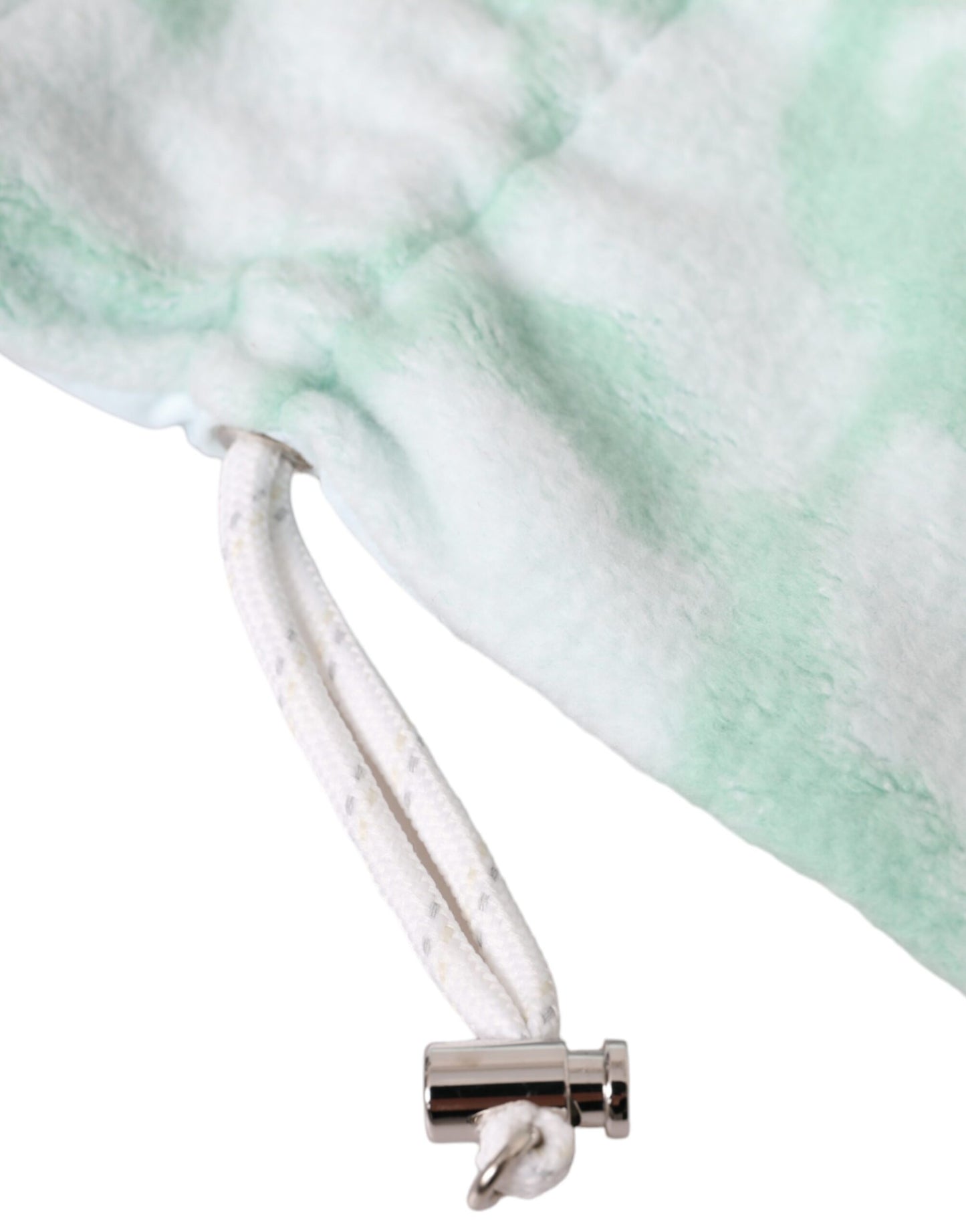 - White Nylon Fleece Wrist Length Mitten Gloves