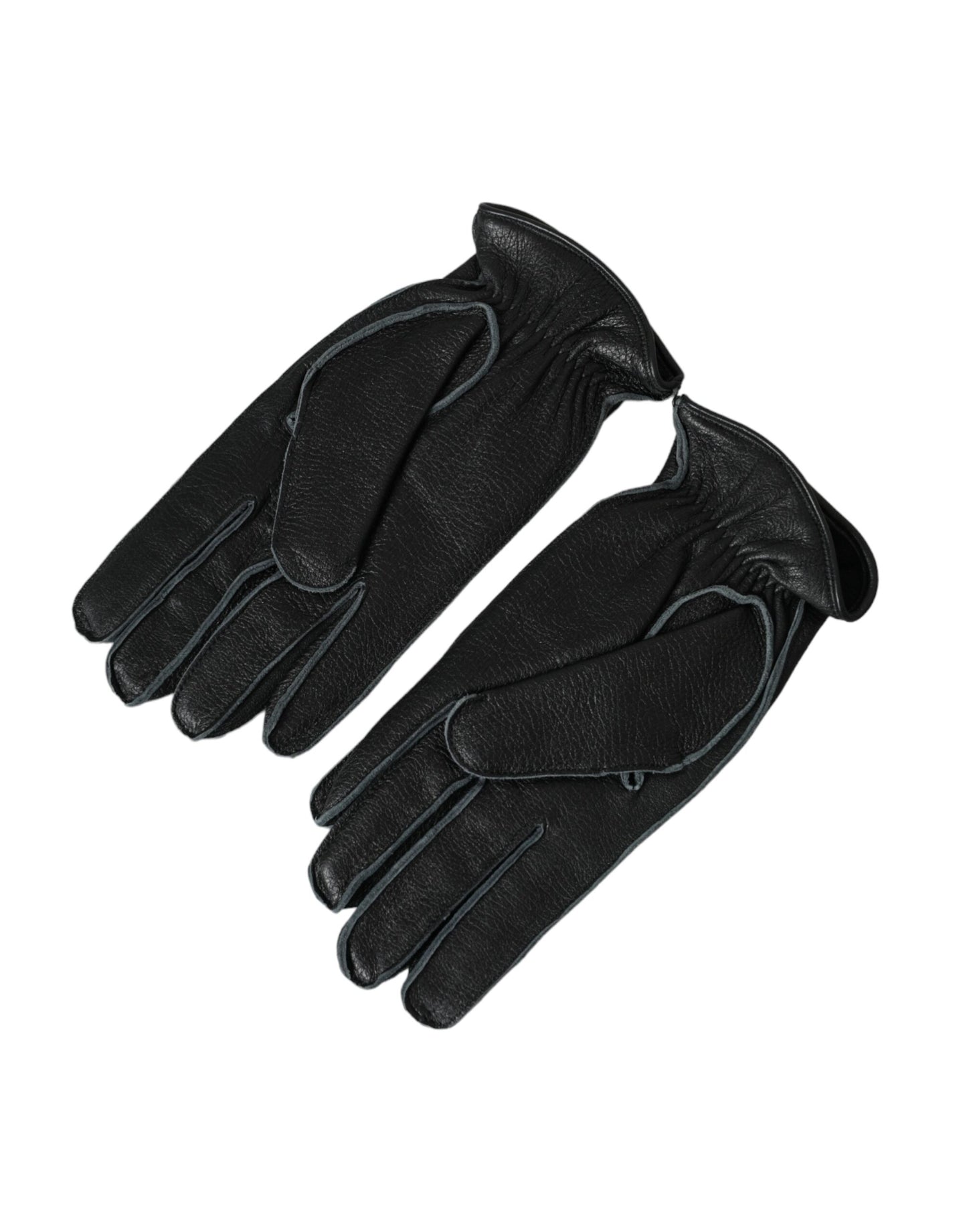 - Black Deer Leather Wrist Length Gloves