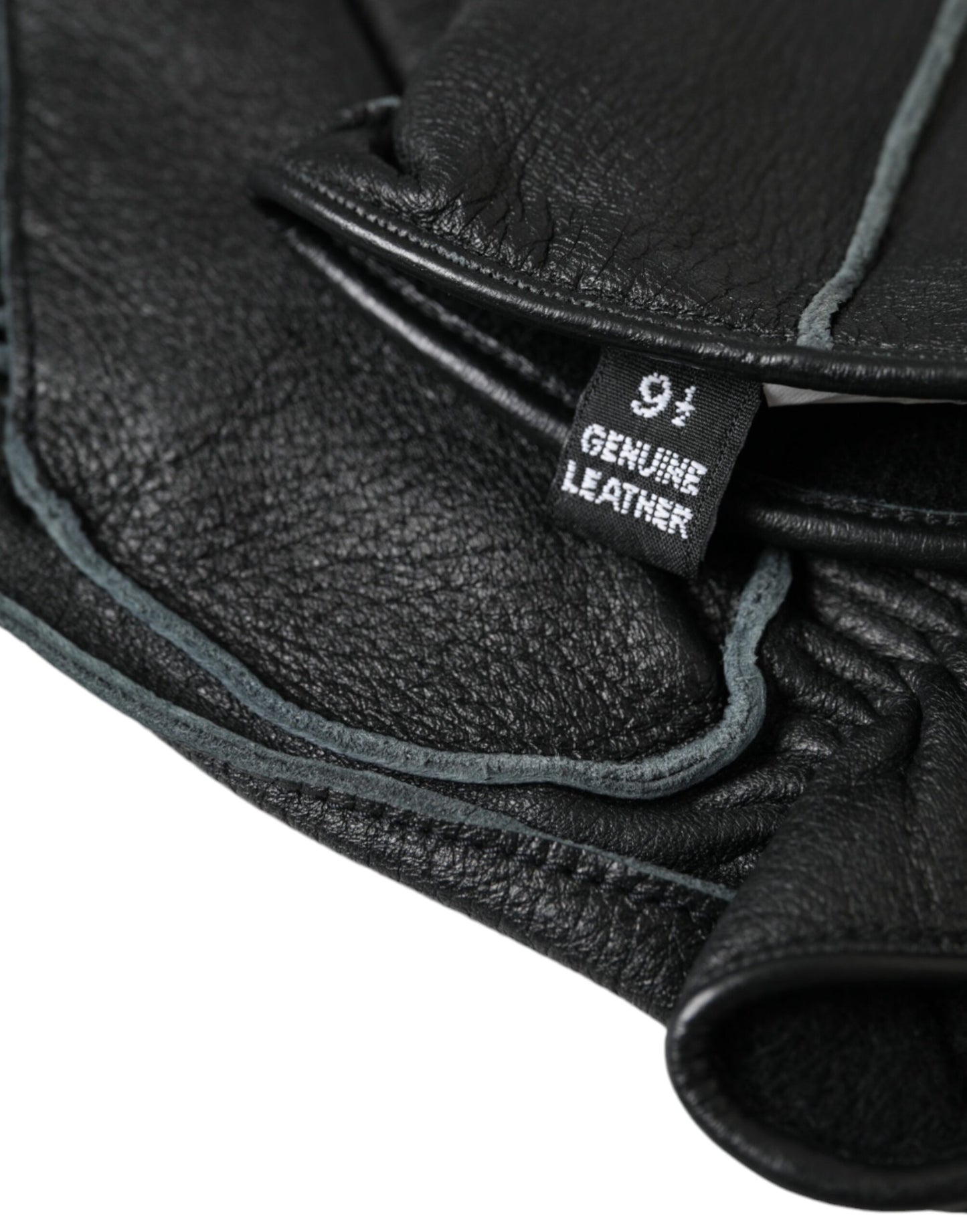 - Black Deer Leather Wrist Length Gloves