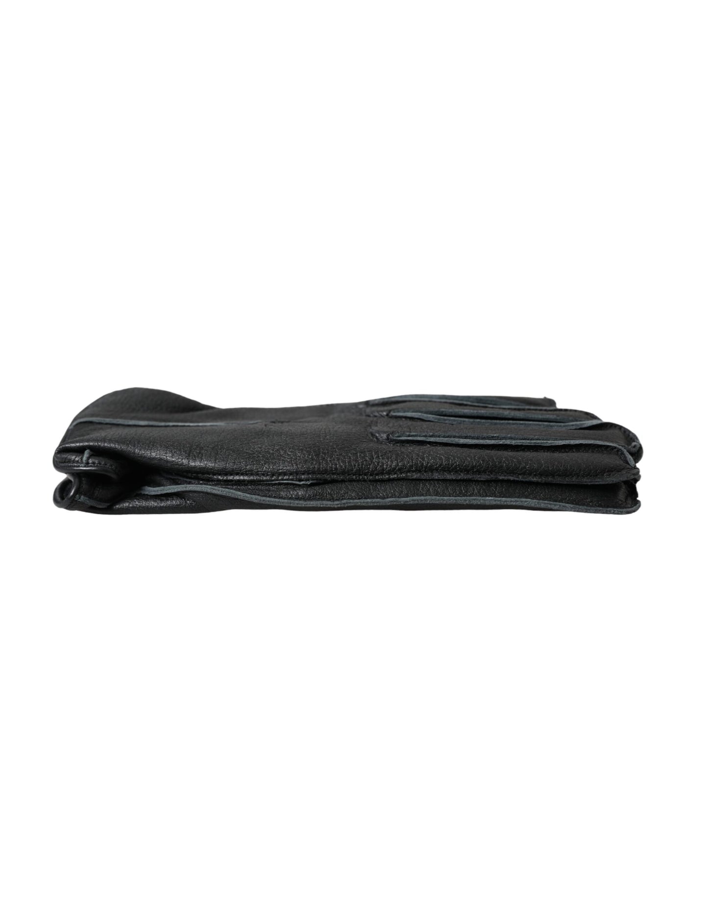 - Black Deer Leather Wrist Length Gloves