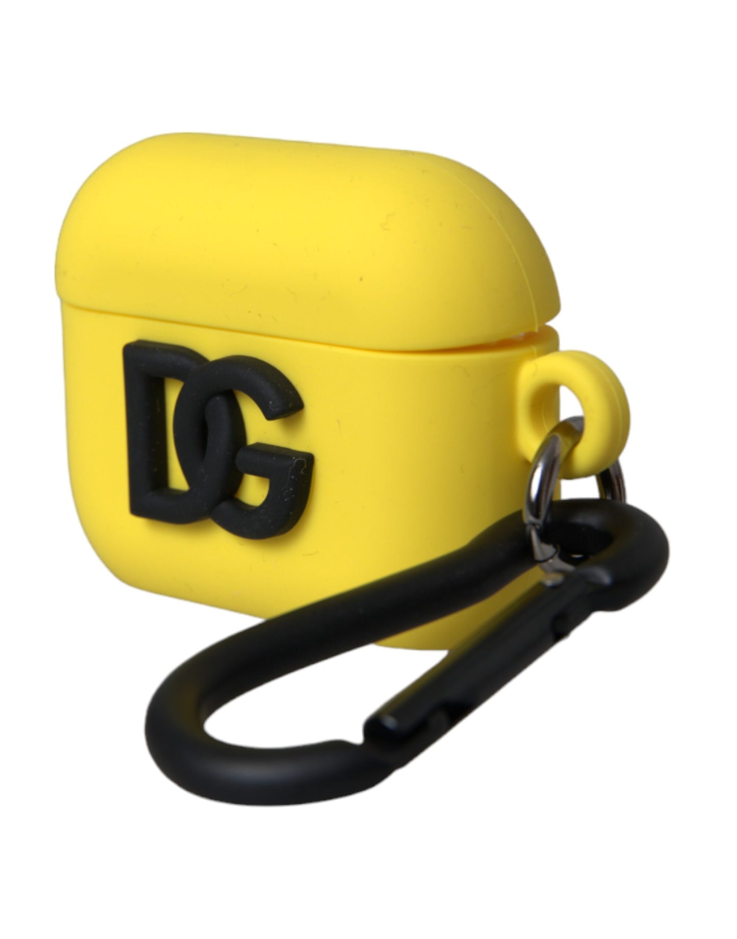 - Yellow Silicone Logo Embossed Airpods Case