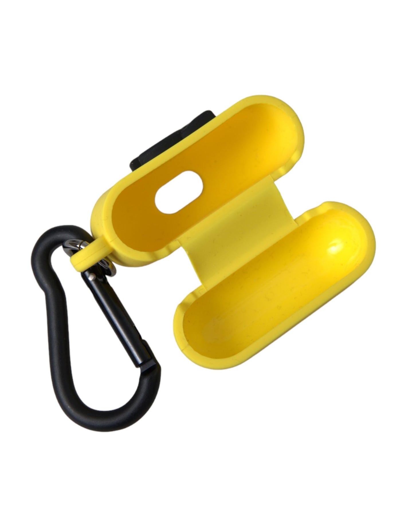 - Yellow Silicone Logo Embossed Airpods Case