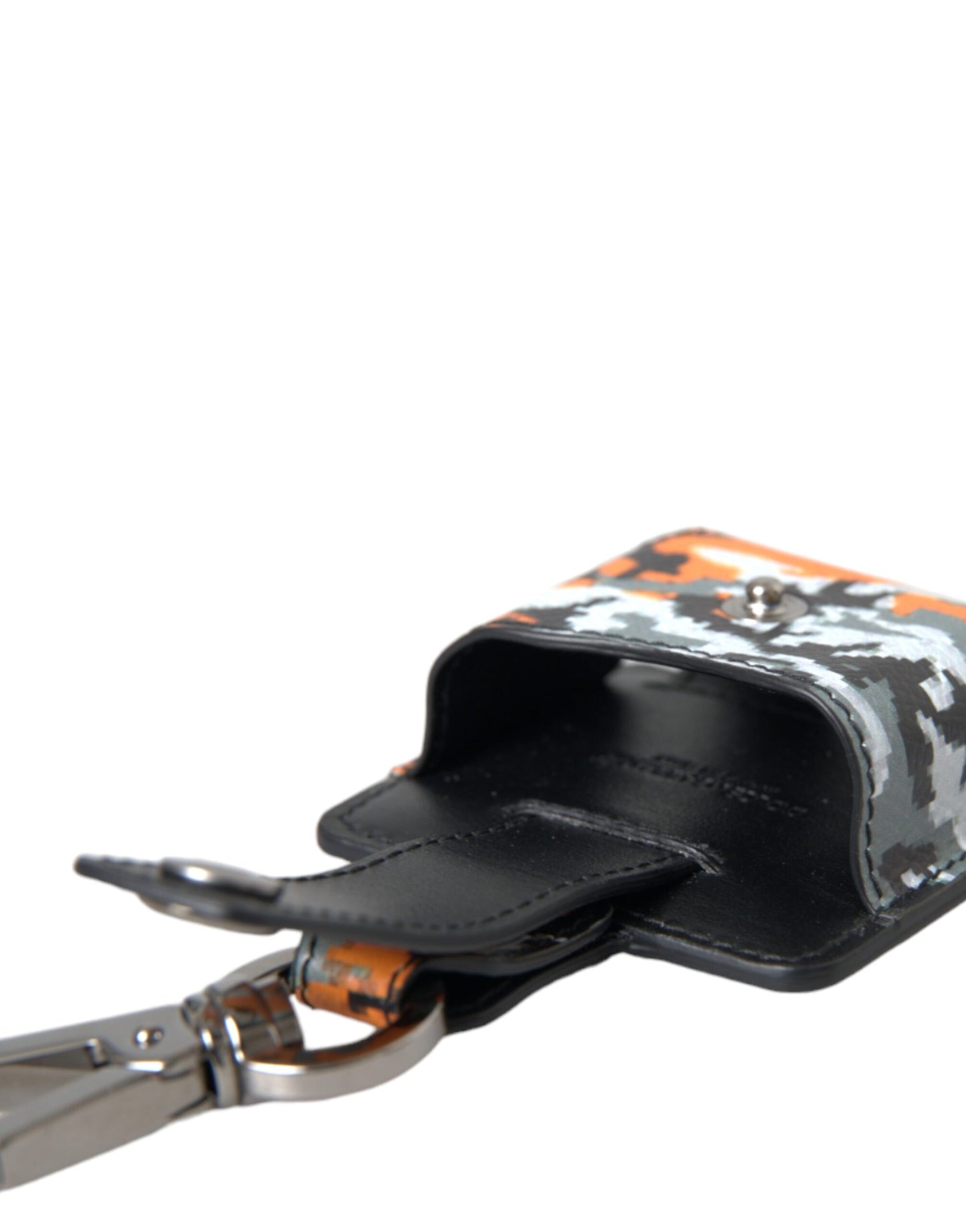 - Multicolor Camouflage Print Leather Metal Airpods Case