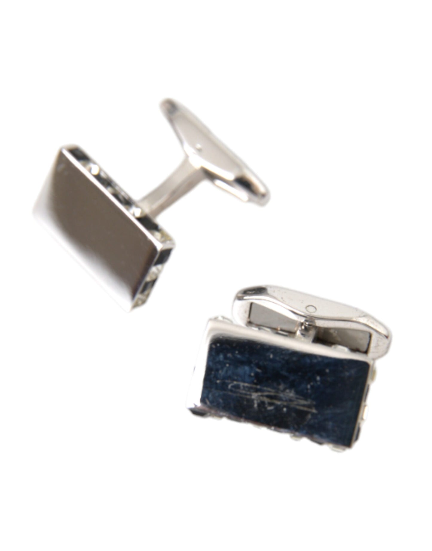 Silver Plated Metal Brass Pin Men Cufflinks - The Luxe Alliance