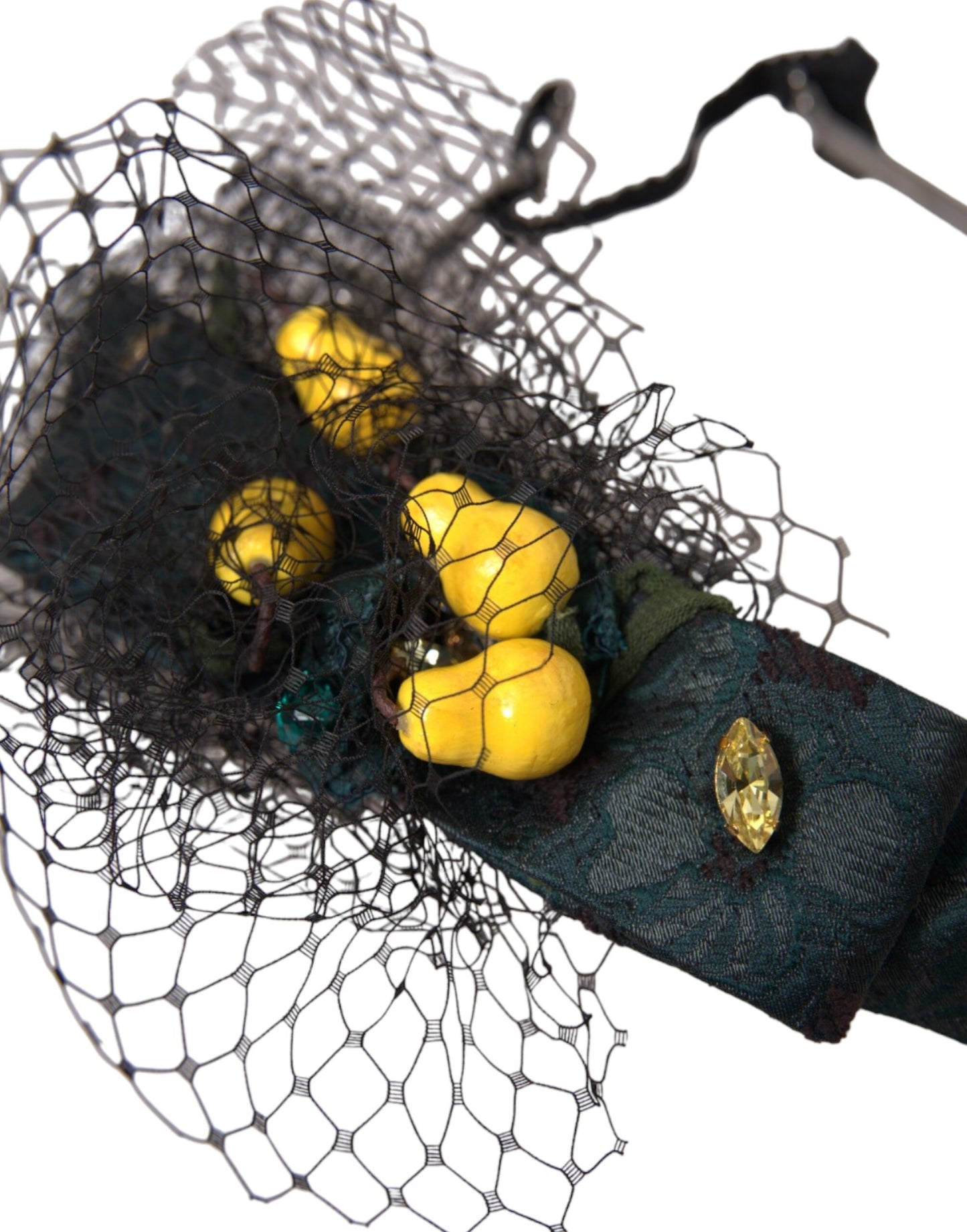 - Black Lemons Sicily Purple Crystal Net Headband Diadem