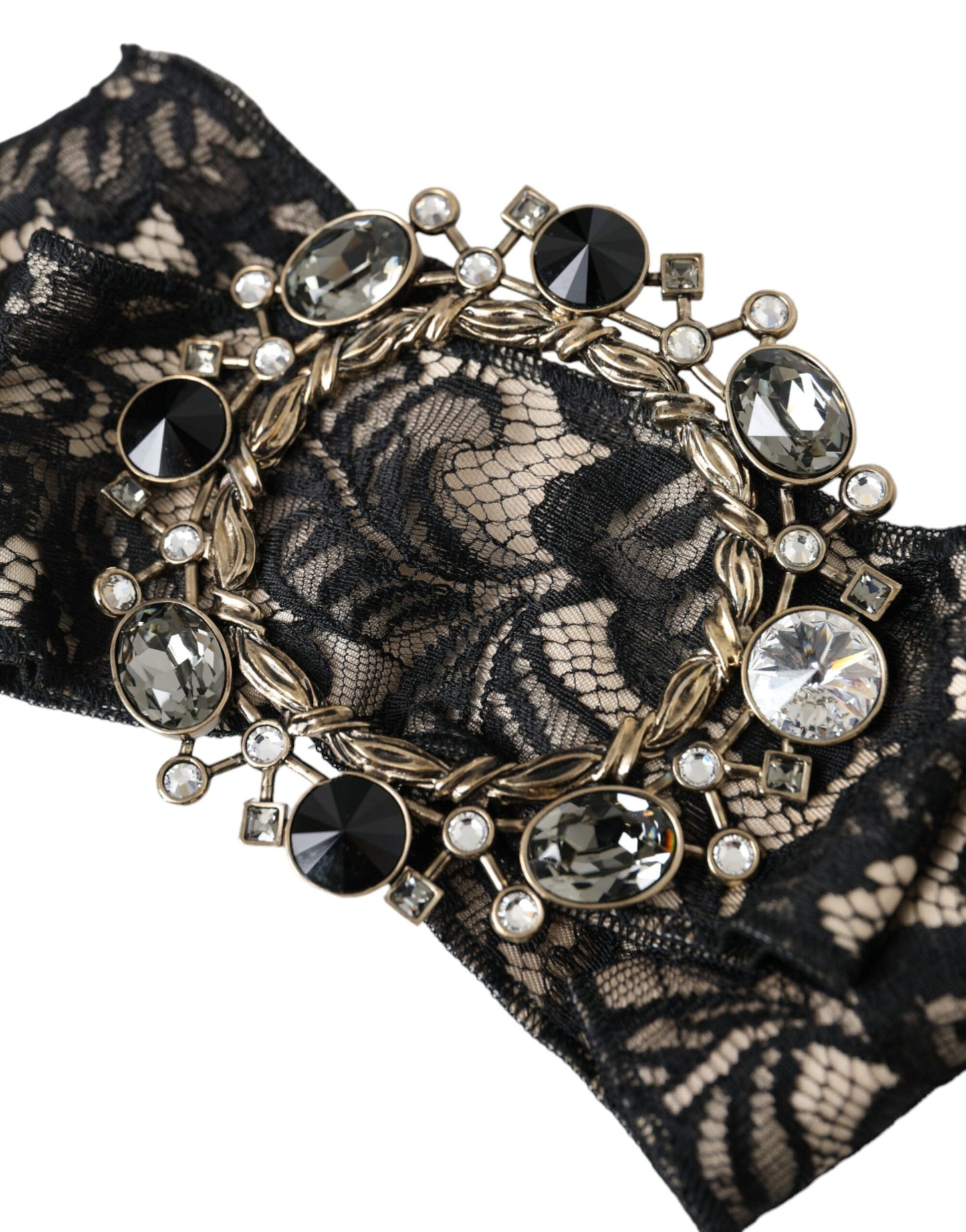 - Black Lace Crystal Handmade Brooch Hair Pin