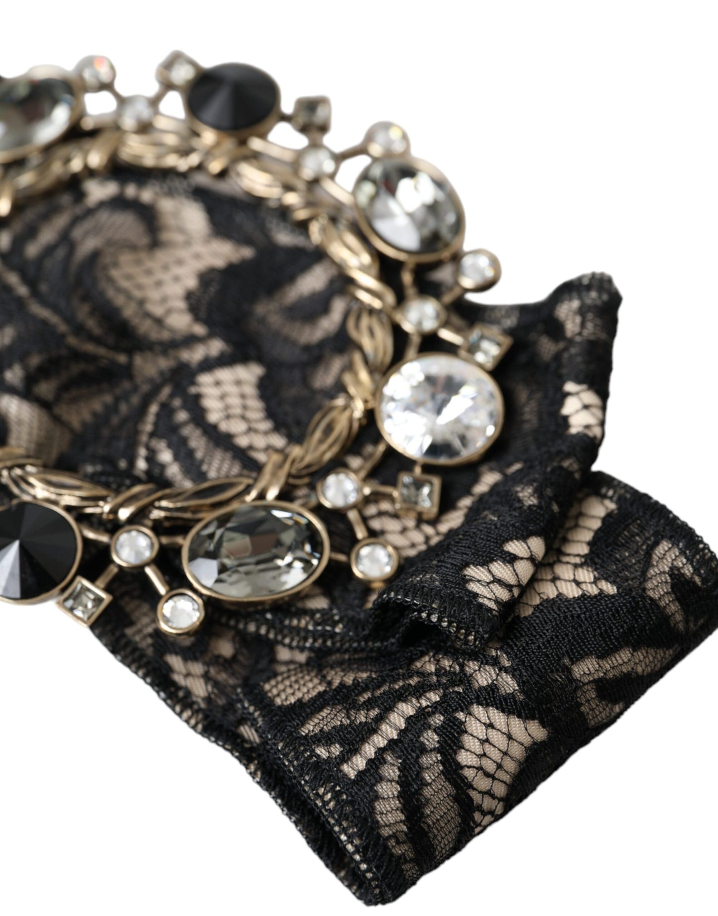 - Black Lace Crystal Handmade Brooch Hair Pin