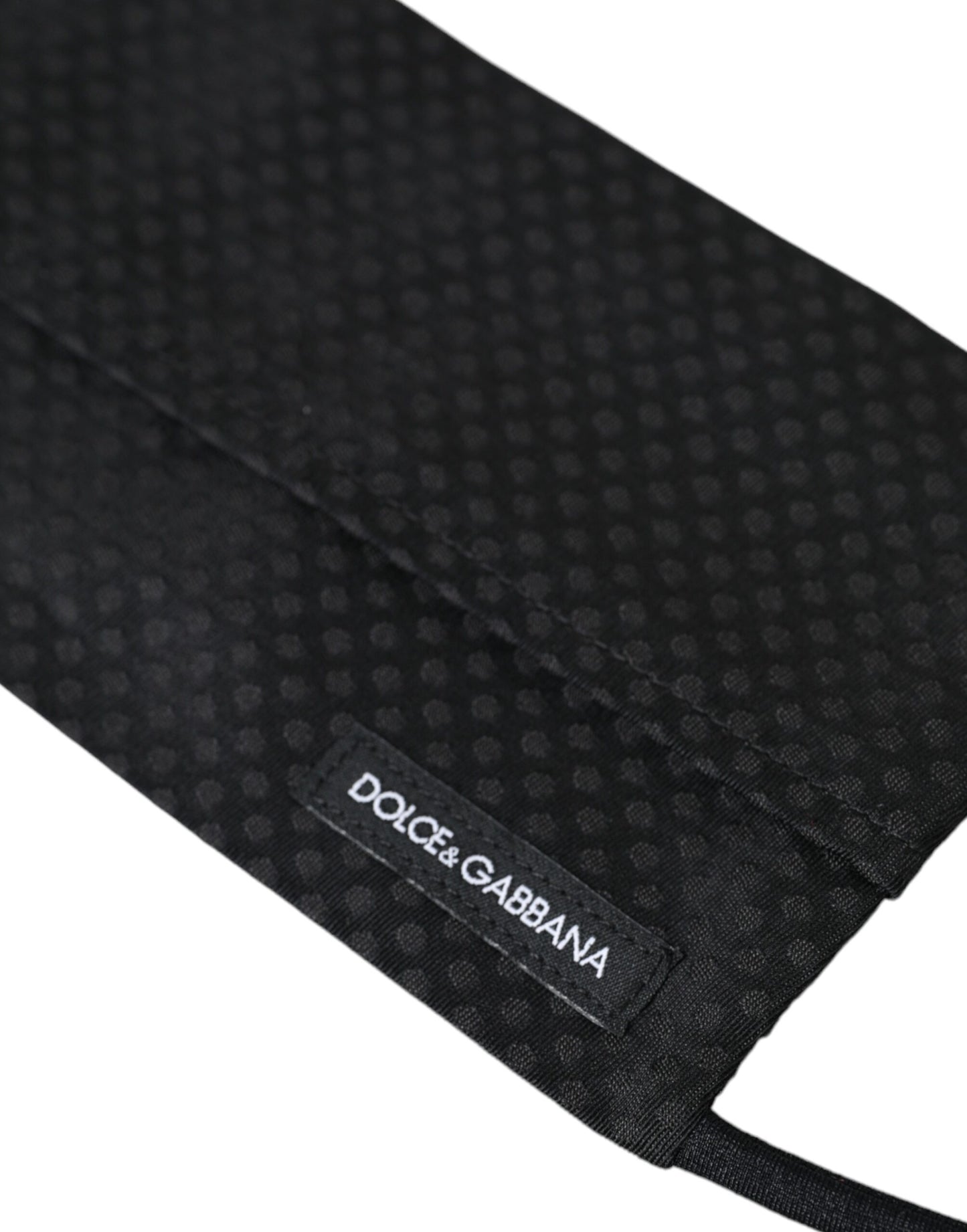 - Black 100% Silk Adjustable Necktie Face Mask