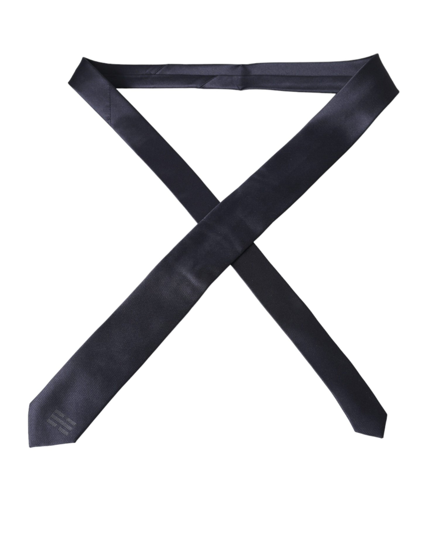 - Blue Solid Silk Adjustable Tie Men