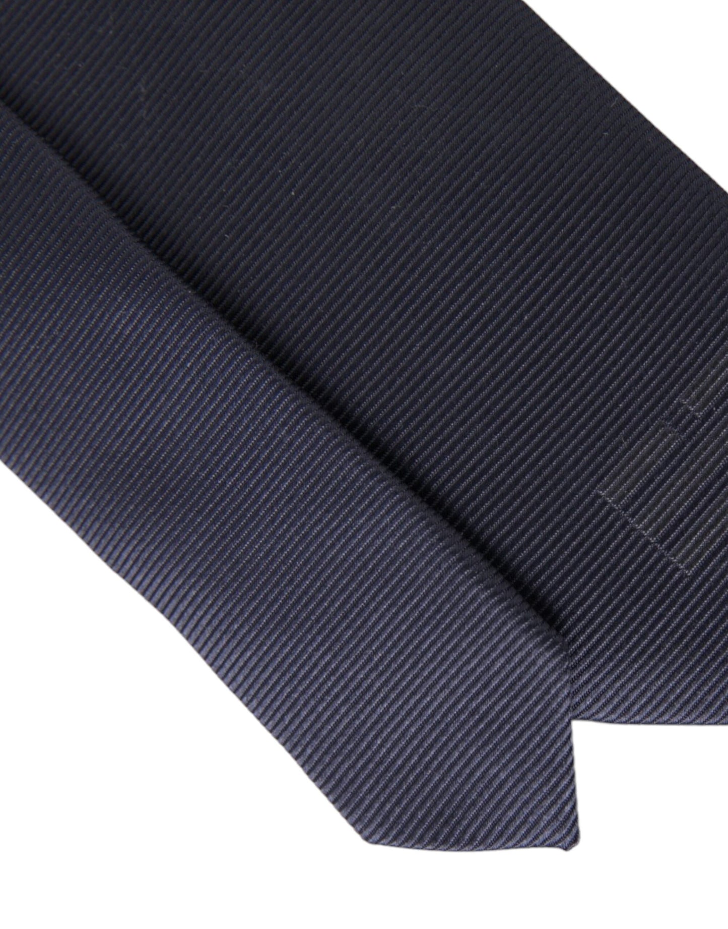 - Blue Solid Silk Adjustable Tie Men