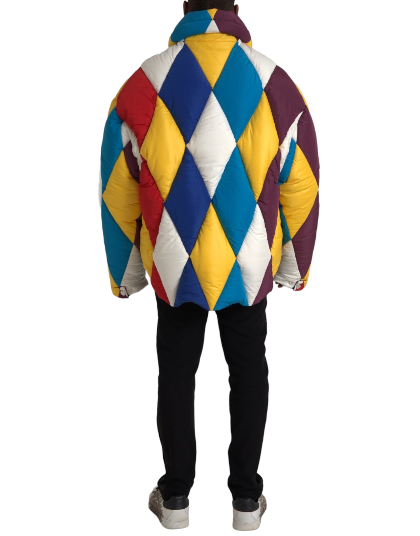 Multicolor Windbreaker Puffer Jacket Men - The Luxe Alliance