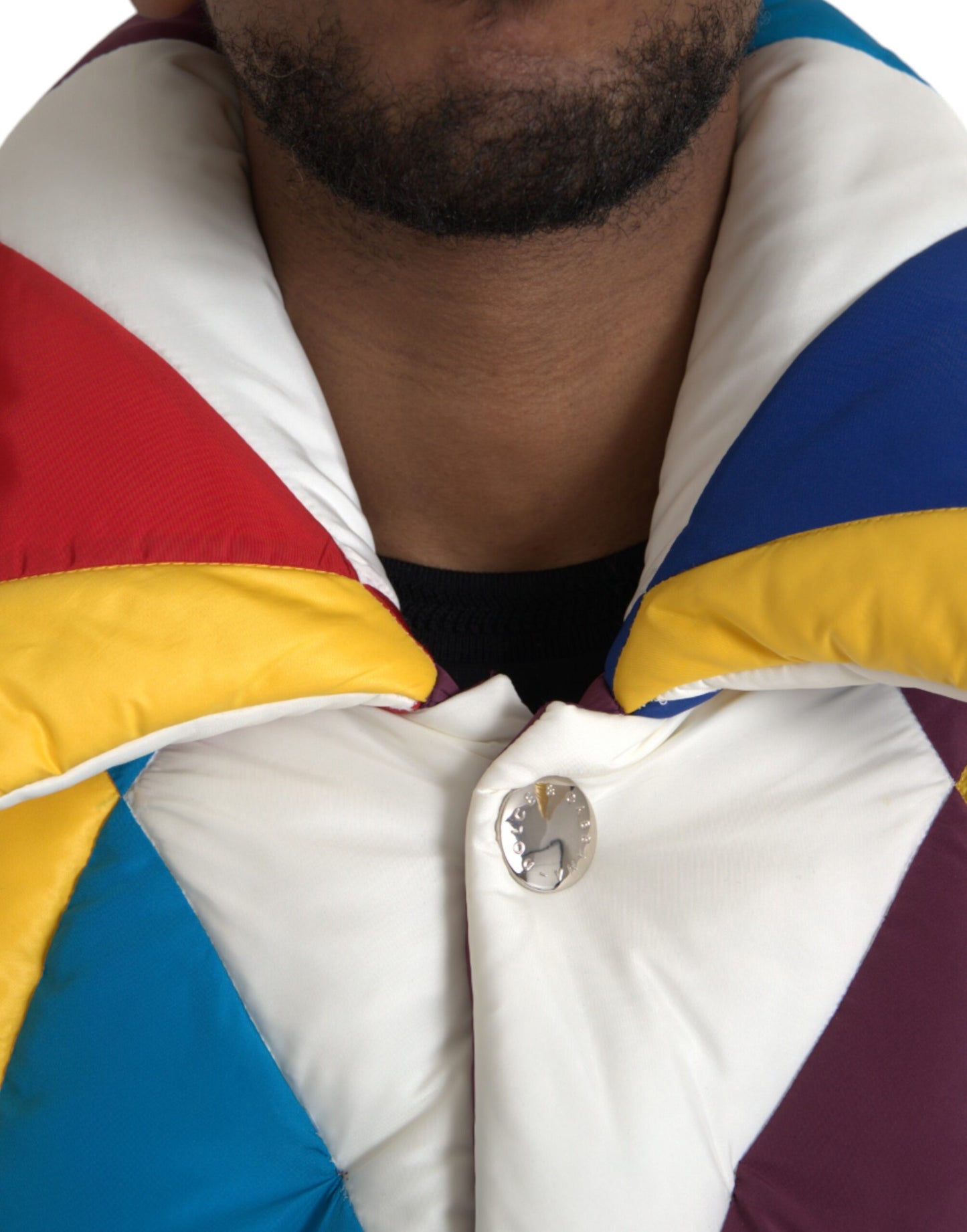 - Multicolor Windbreaker Puffer Jacket Men