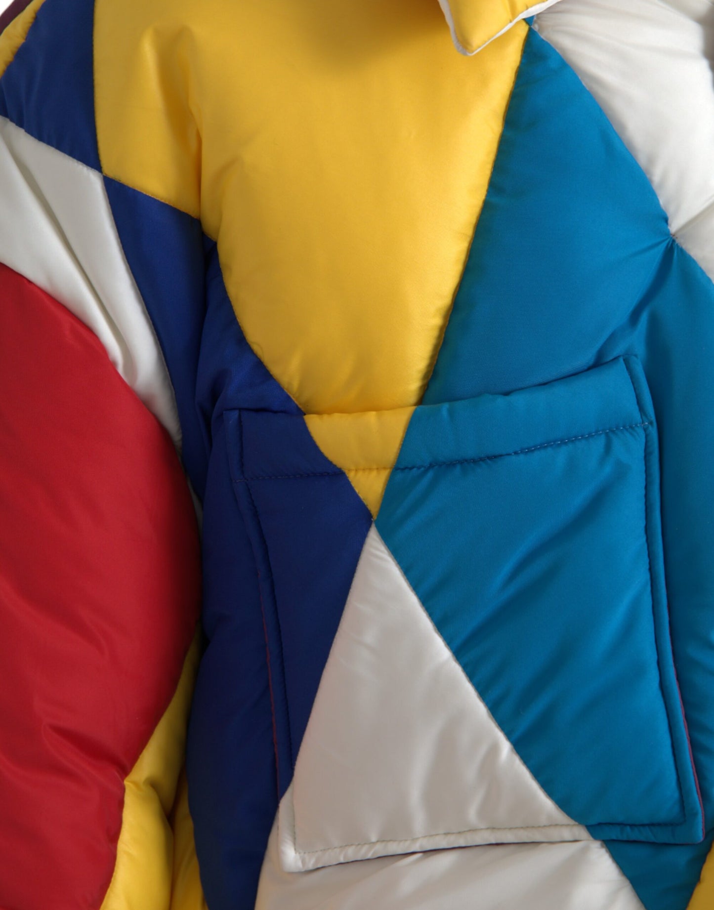 - Multicolor Windbreaker Puffer Jacket Men