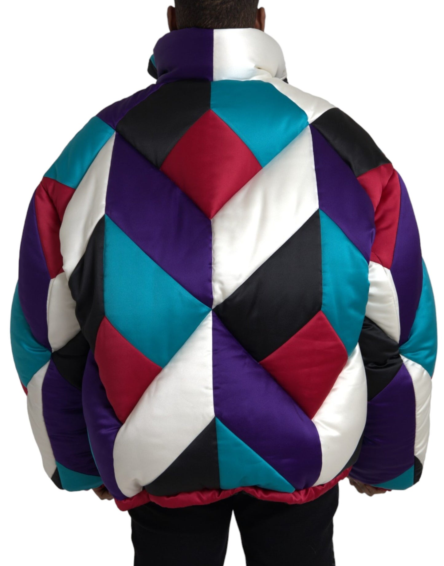 Multicolor Logo Windbreaker Puffer Jacket - The Luxe Alliance