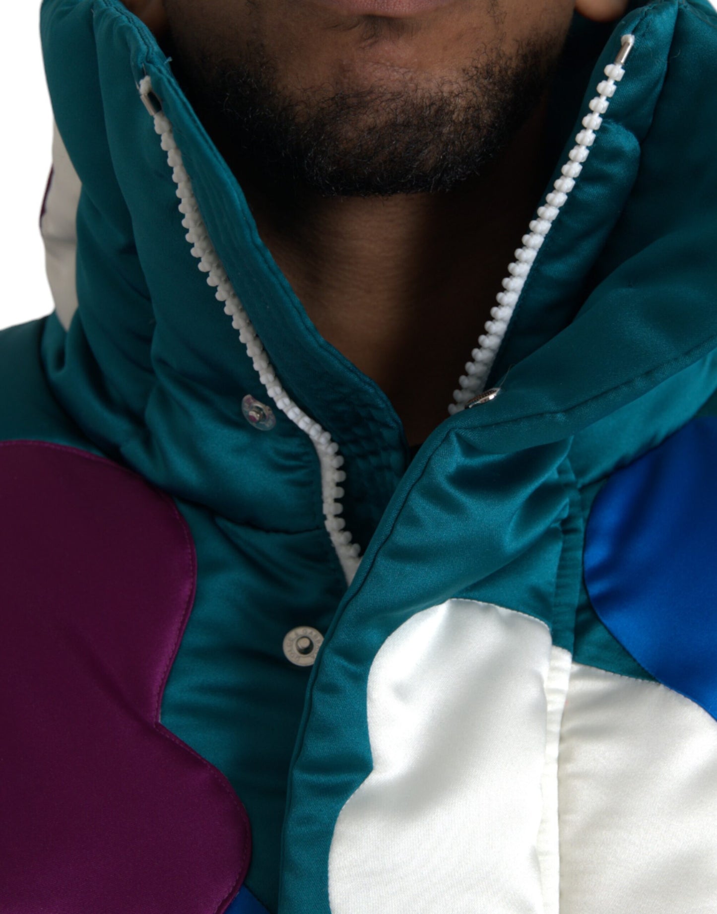 Multicolor Floral Windbreaker Puffer Jacket - The Luxe Alliance