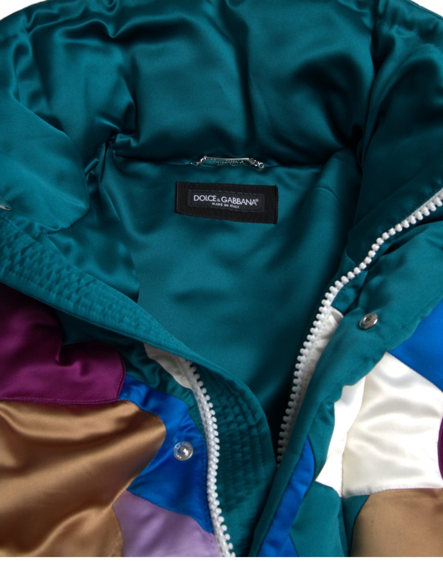Multicolor Floral Windbreaker Puffer Jacket - The Luxe Alliance