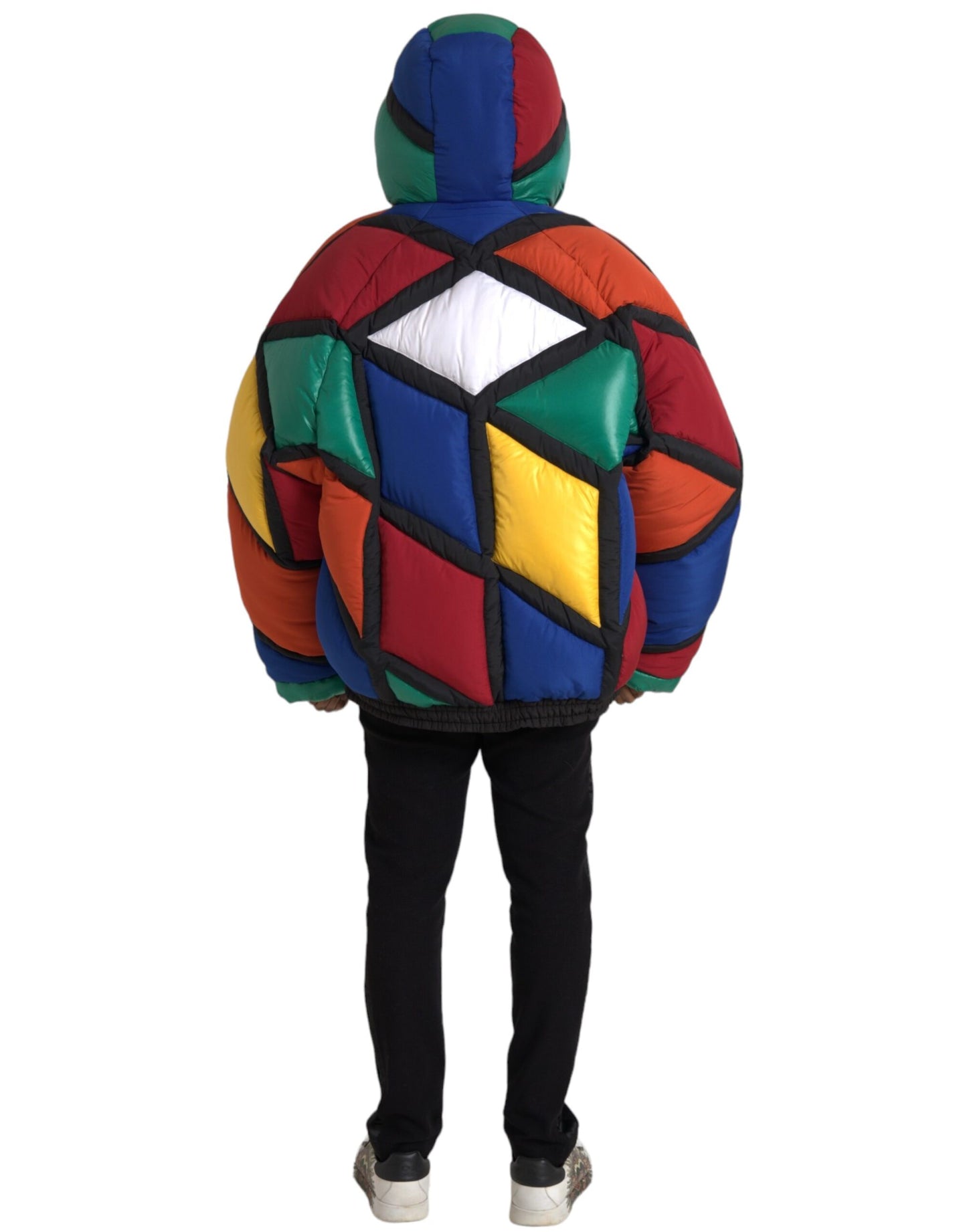 Multicolor Quilted Hooded Puffer Jacket - The Luxe Alliance
